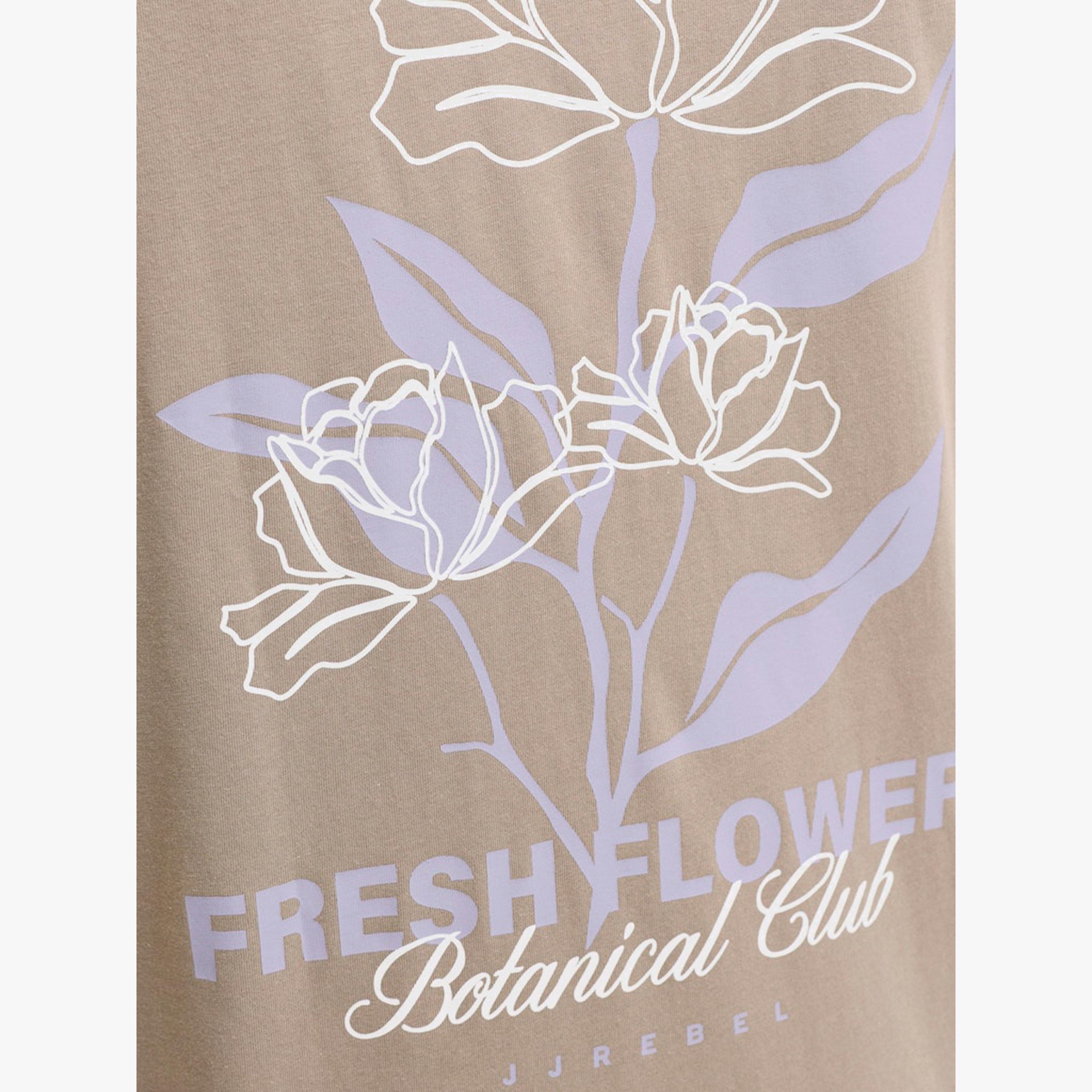 REBEL Men Beige Graphic Cotton Crew Neck T-Shirt-men-clothing-tshirtsandpolos-tshirts-image-5