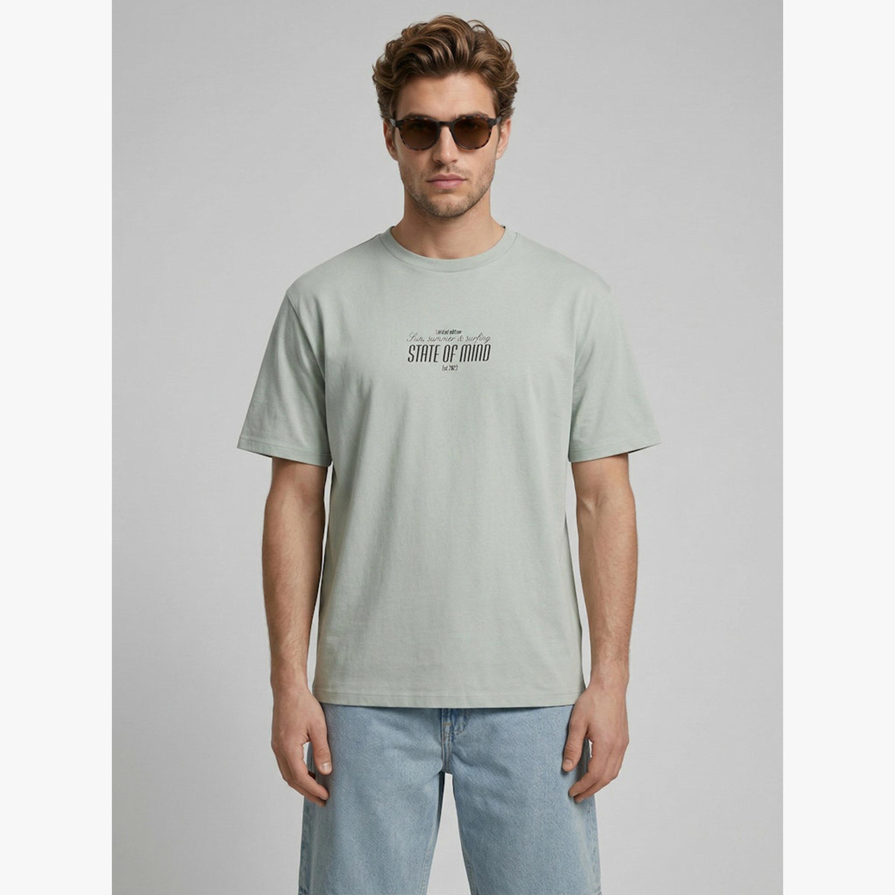 REBEL Men Green Graphic Cotton Crew Neck T-Shirt-men-clothing-tshirtsandpolos-tshirts-image-1