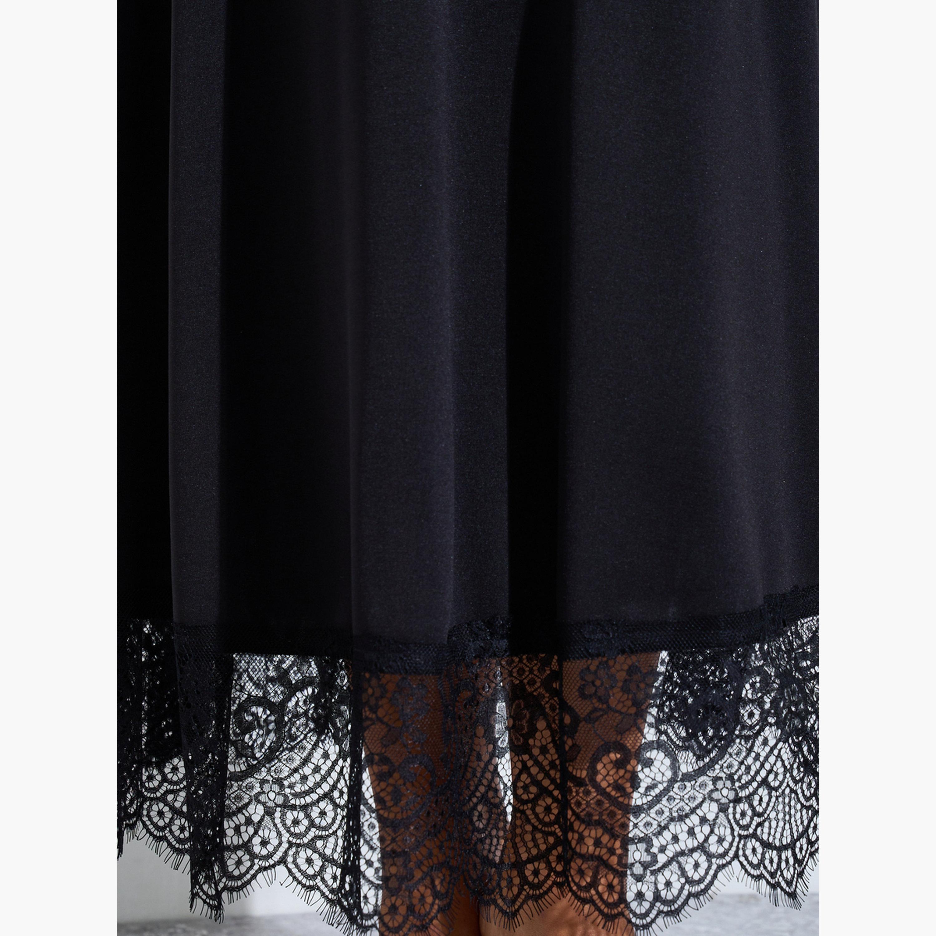 فستان طويل بحافة واسعة وحافة دانتيل بمقاس كبير-women-clothing-dresses-image-5