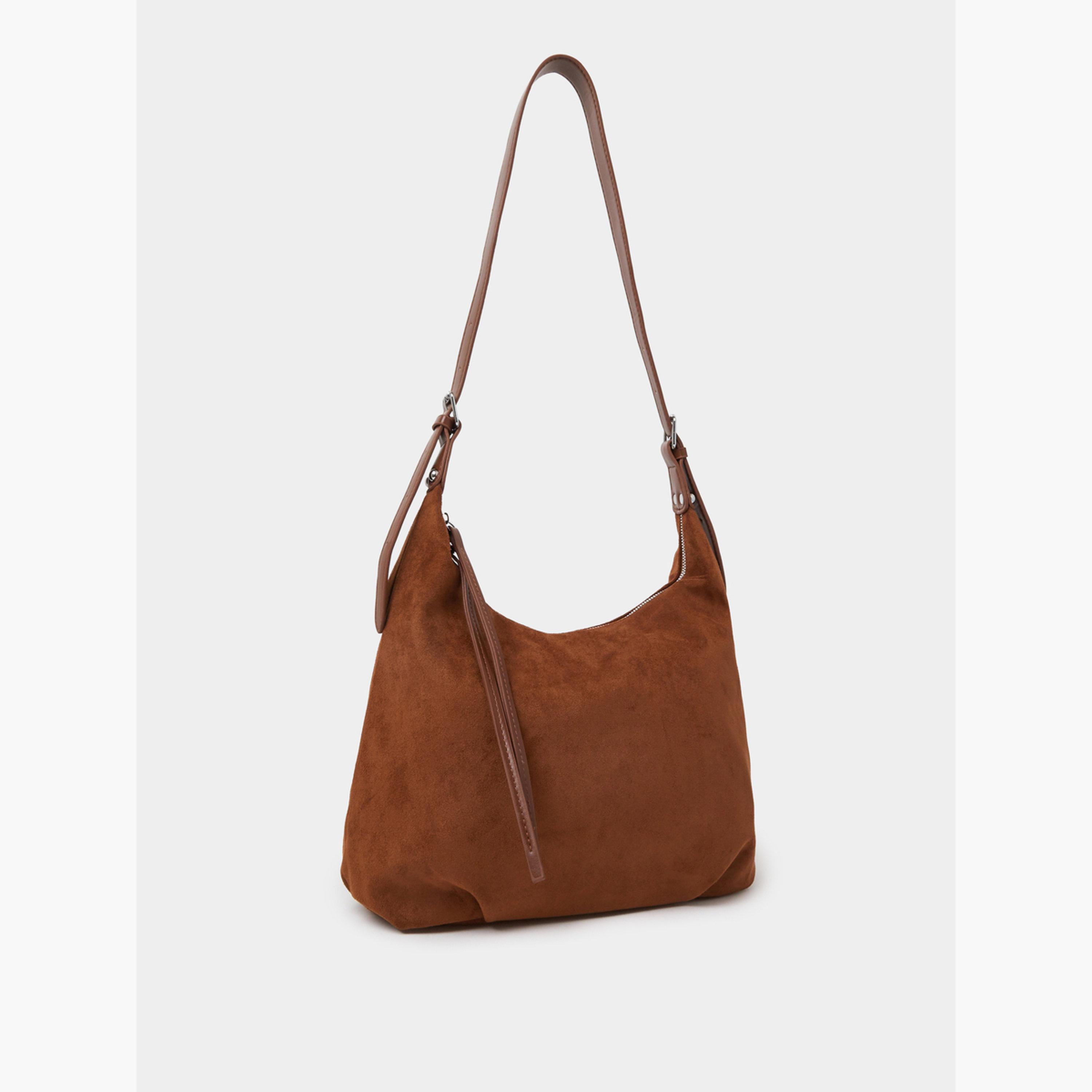 شنطة هوبو سادة بني بتفاصيل شراشيب-women-bagsandwallets-handbags-image-1
