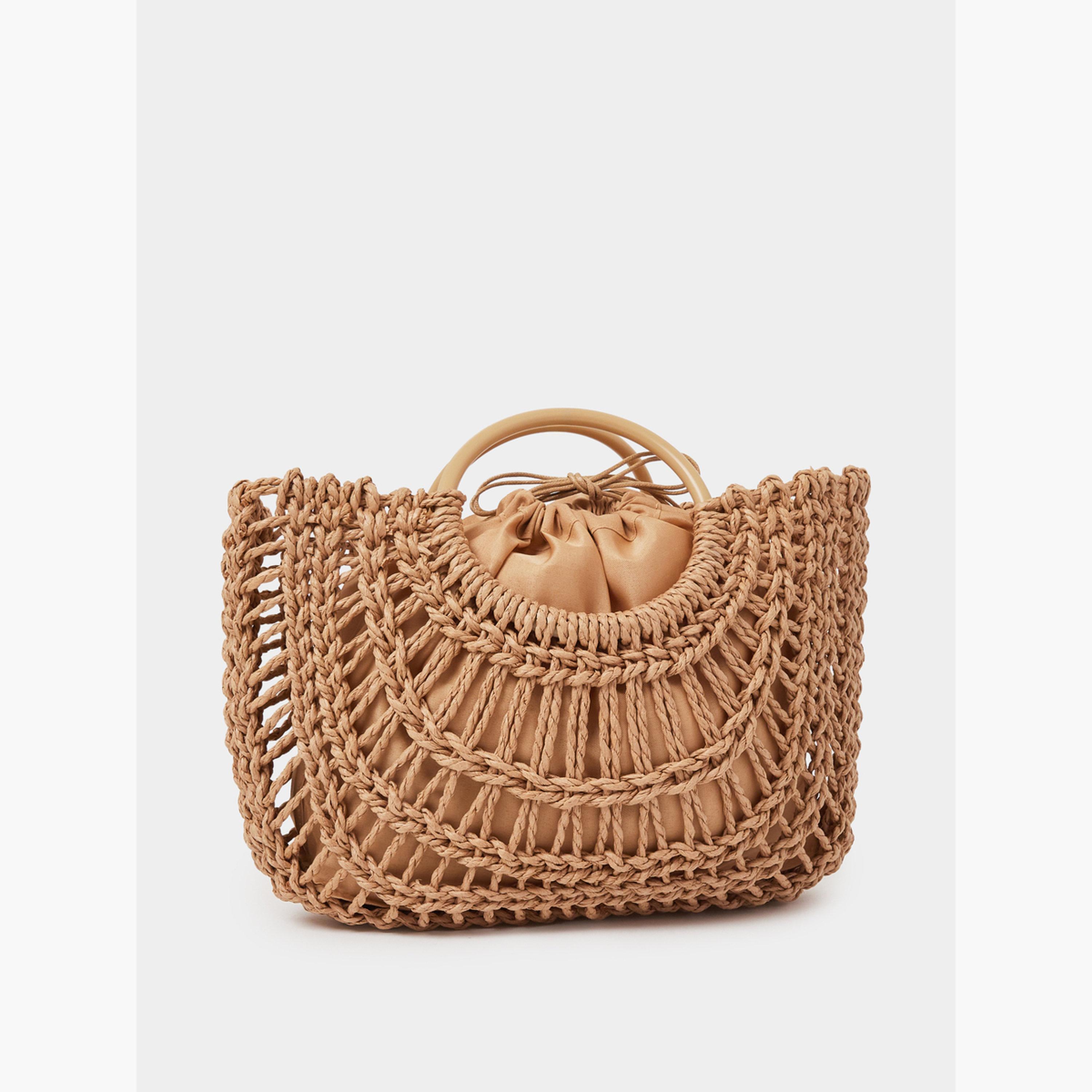 شنطة يد من القش المفرغ بني-women-bagsandwallets-handbags-image-1