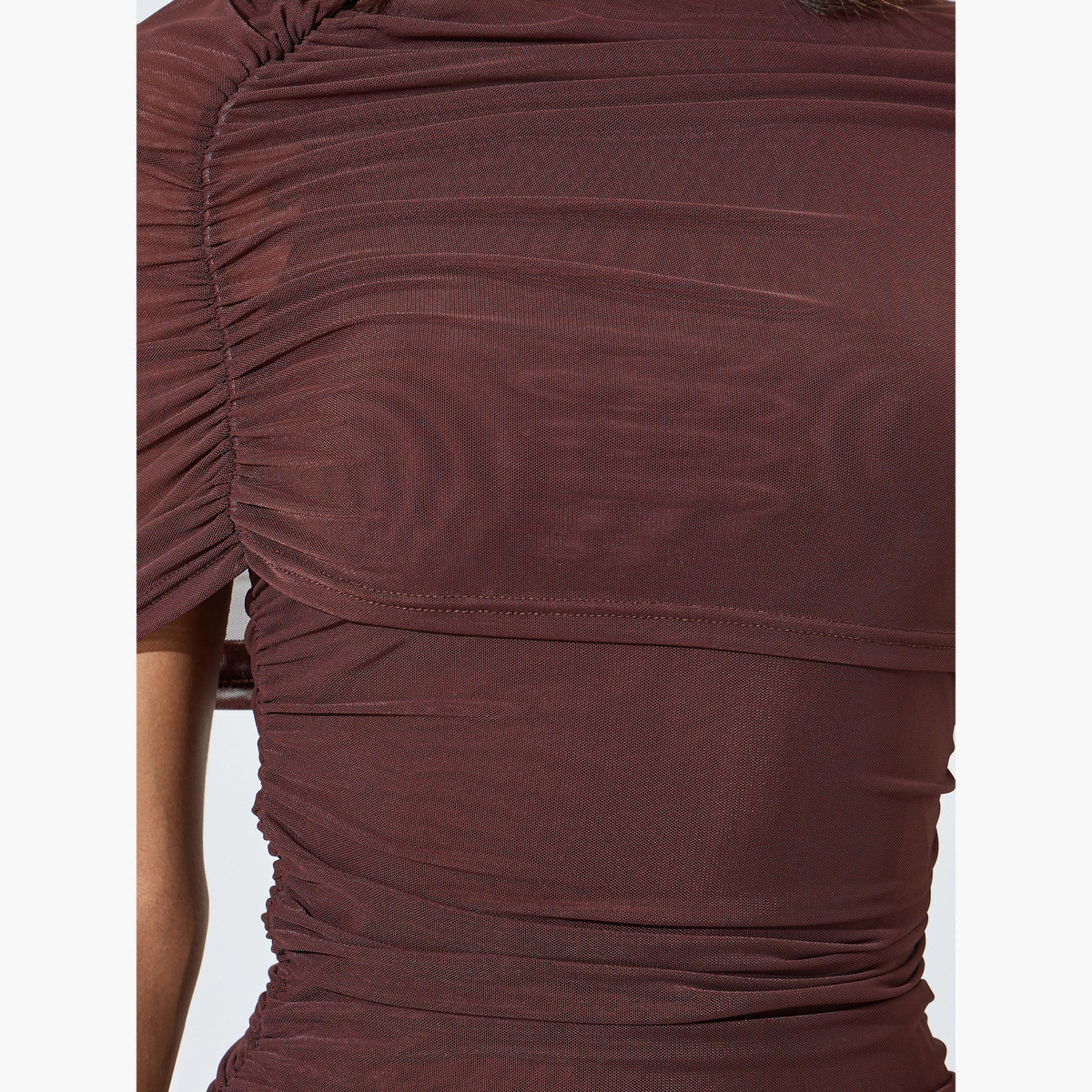 فستان طويل بحافة واسعة بخصر منخفض مع تفاصيل شبكية-women-clothing-dresses-image-5