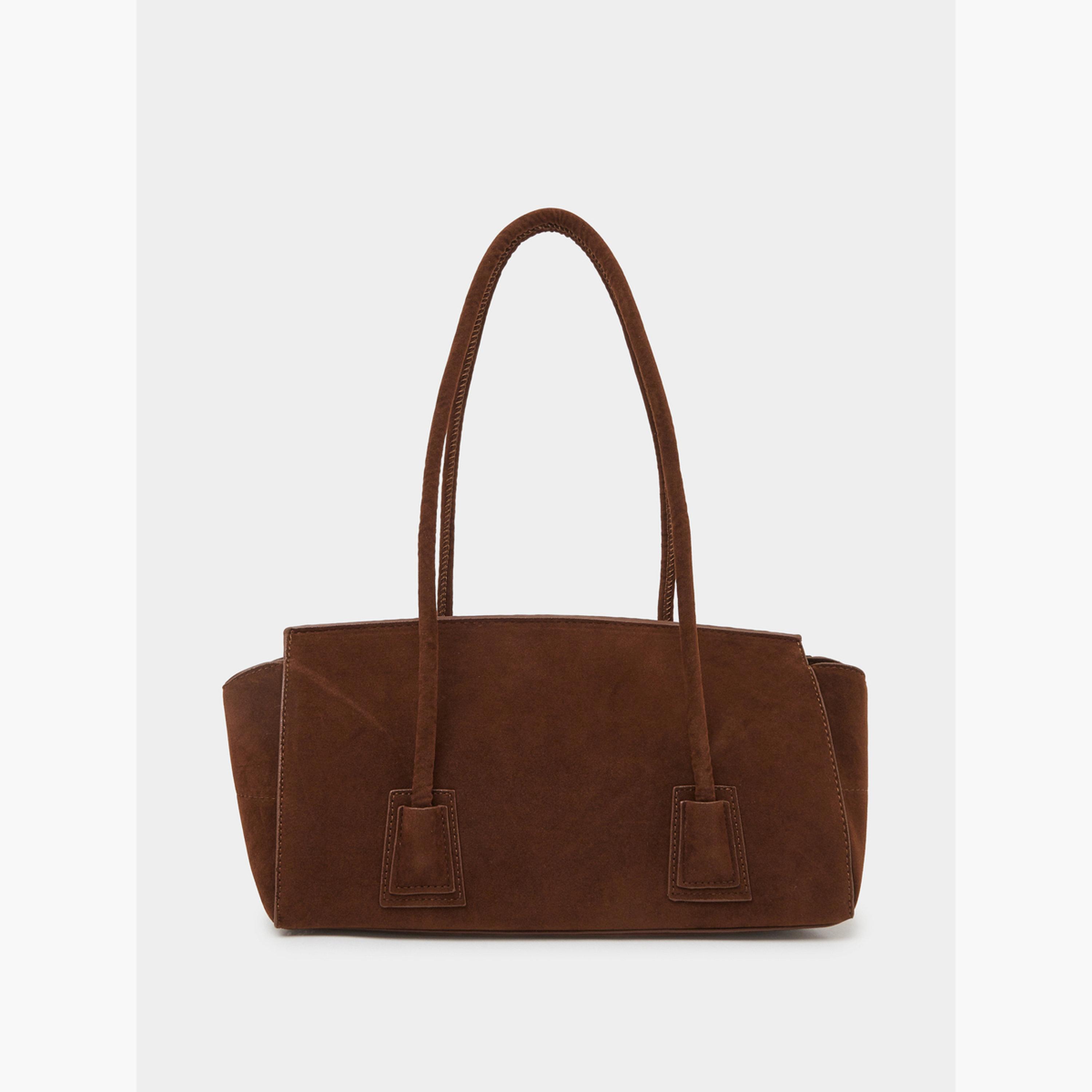 Styli Brown Flap Over Elongated Shoulder Bag-women-bagsandwallets-handbags-image-3