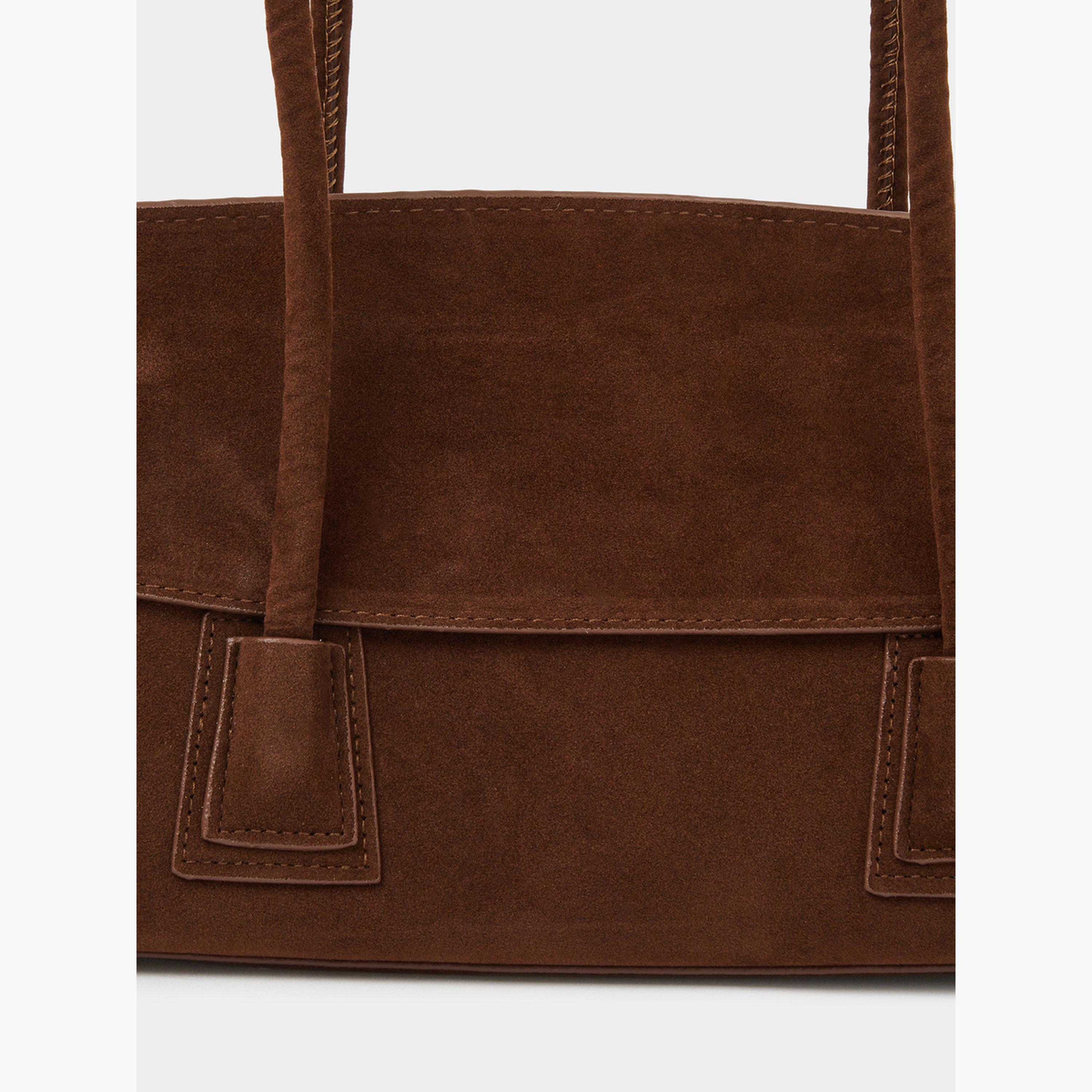 Styli Brown Flap Over Elongated Shoulder Bag-women-bagsandwallets-handbags-image-4