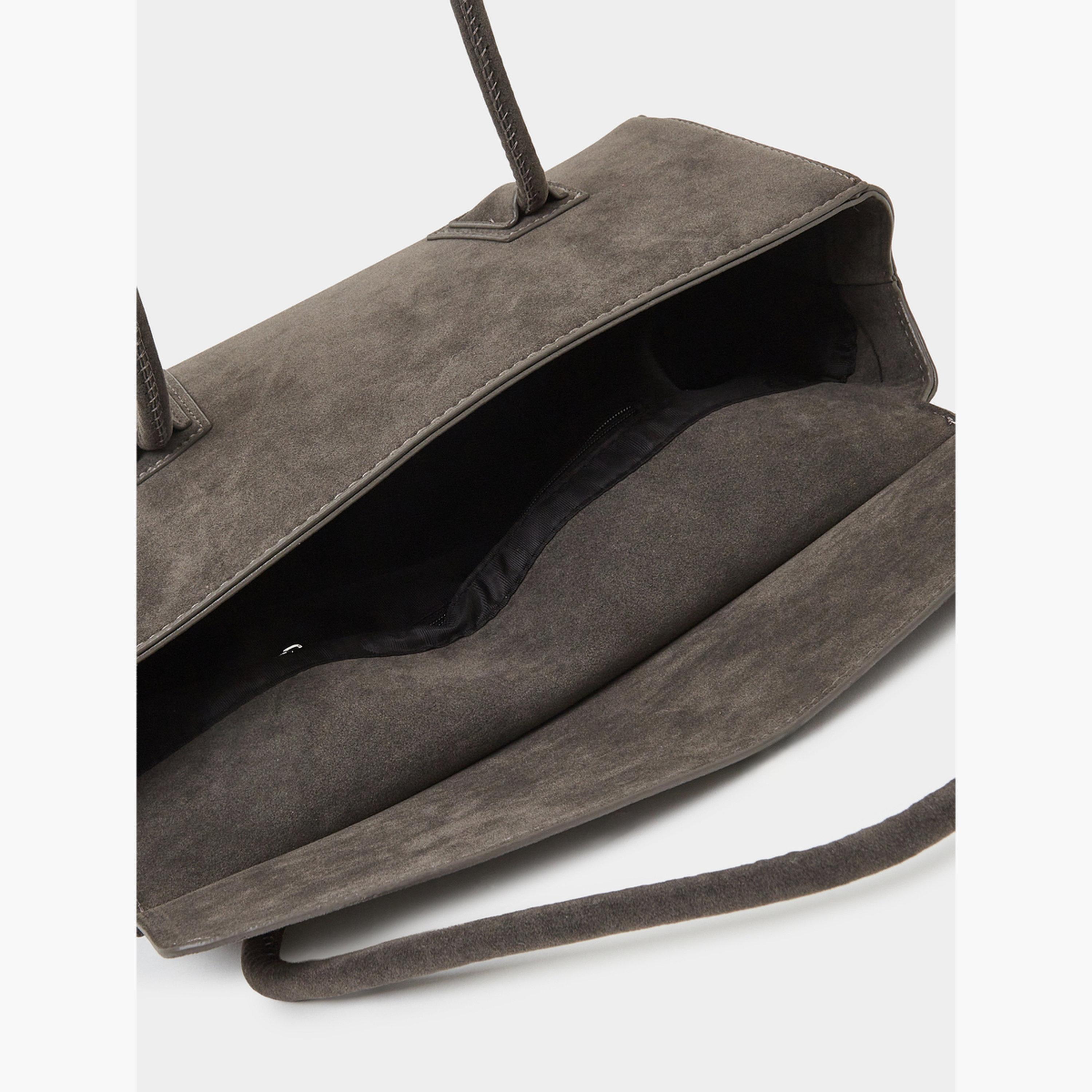 Styli Grey Flap Over Elongated Shoulder Bag-women-bagsandwallets-handbags-image-5