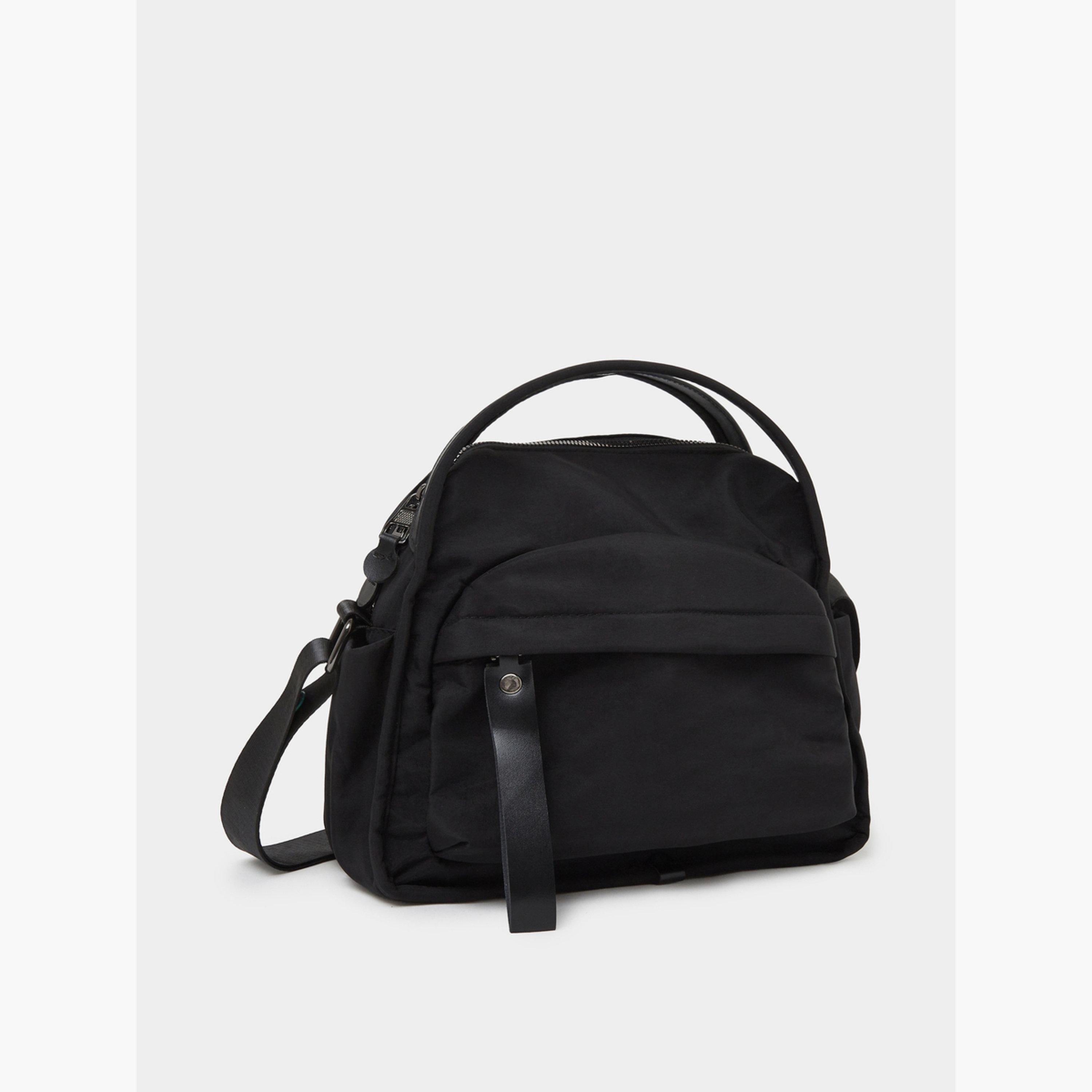 Styli Black Solid Shoulder Bag with Dual Handle-women-bagsandwallets-handbags-image-1