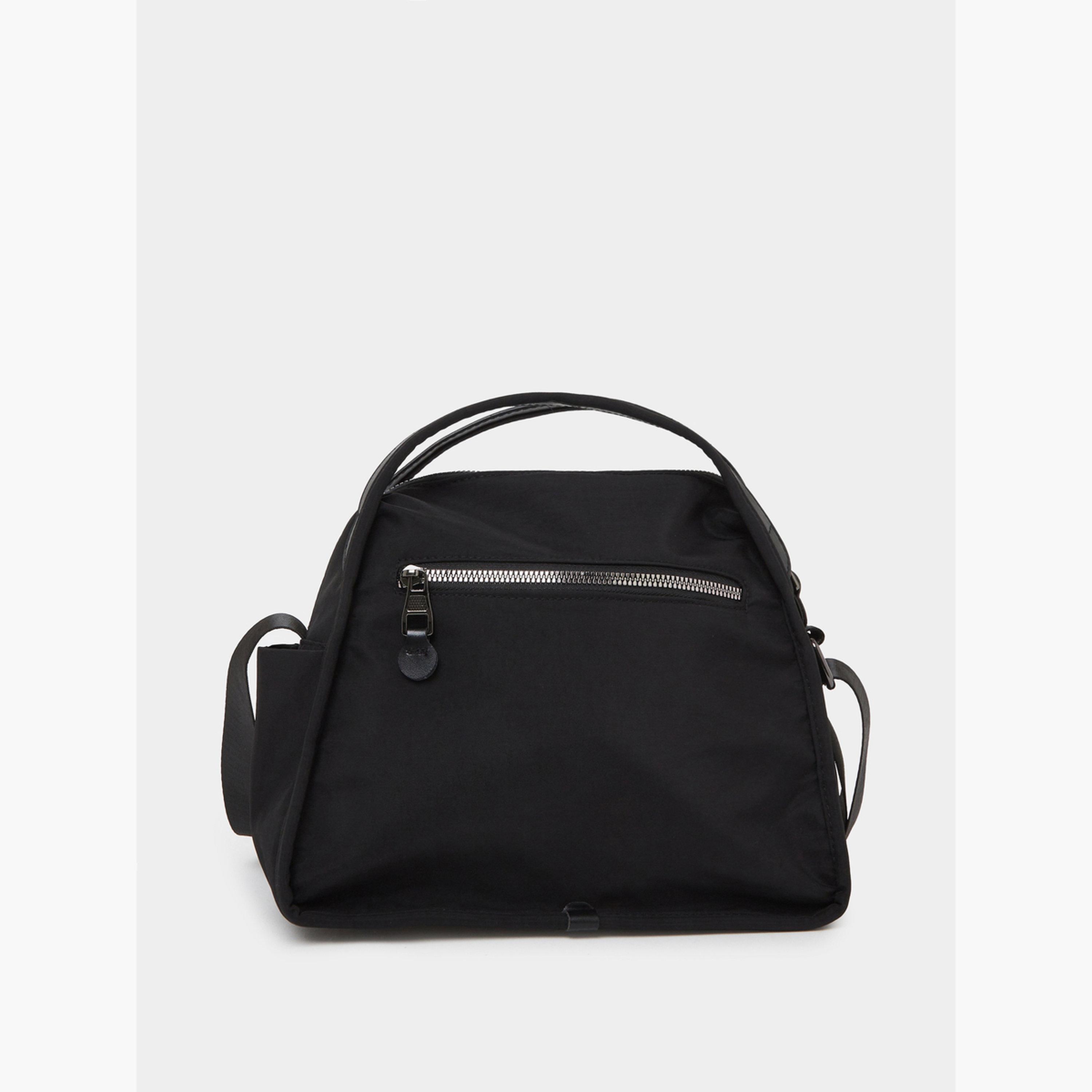 Styli Black Solid Shoulder Bag with Dual Handle-women-bagsandwallets-handbags-image-2