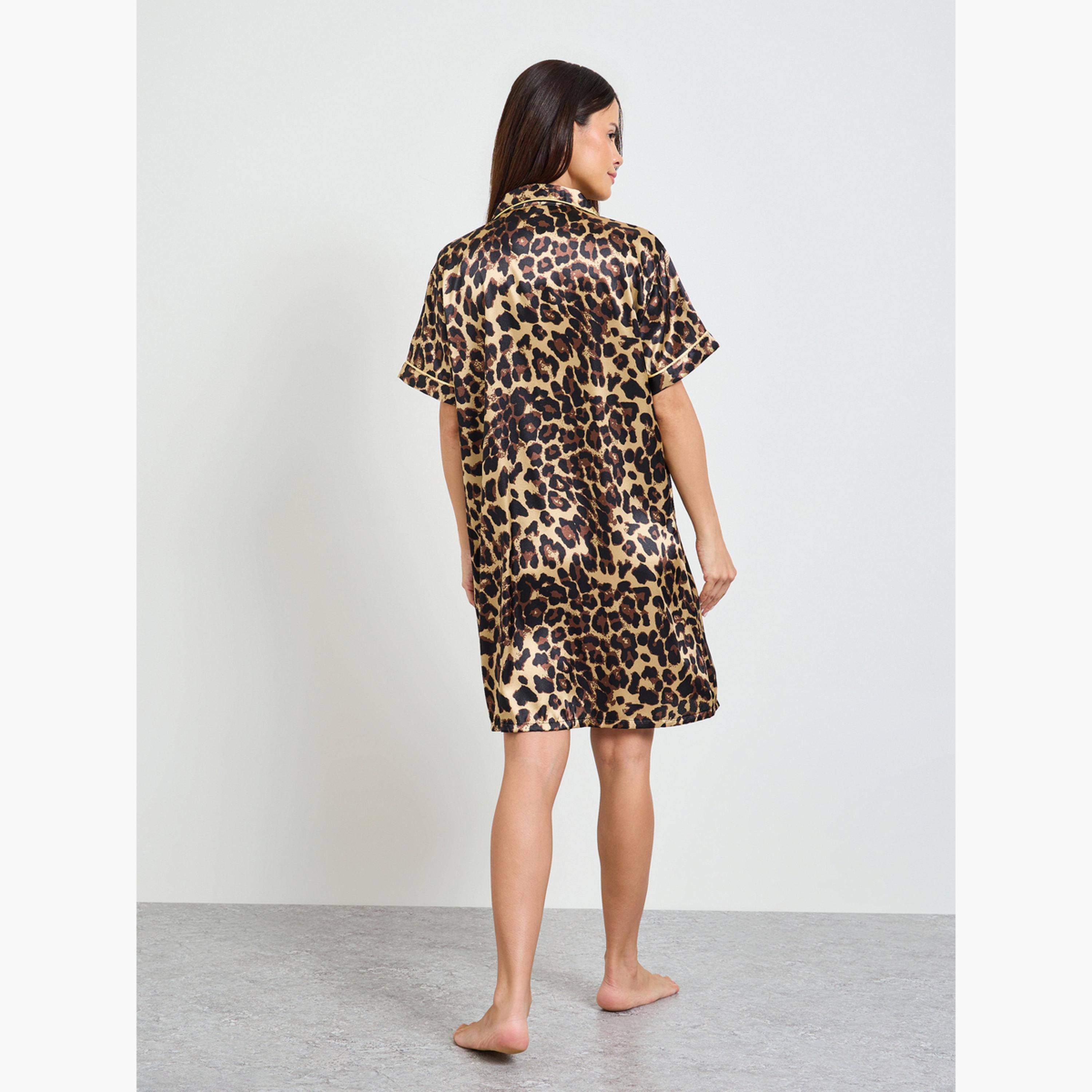 قميص نوم بقصة قميص بنقشة فهد-women-clothing-nightwear-nighties-image-3