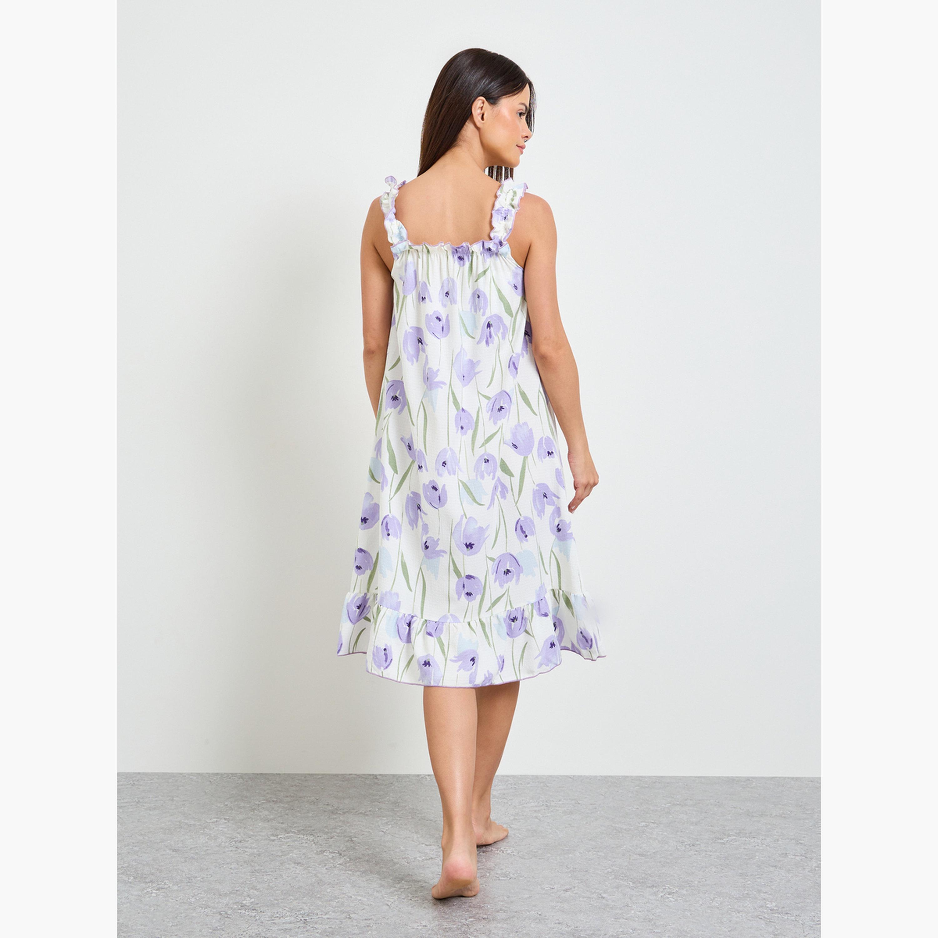 قميص نوم بنقشة الزهور-women-clothing-nightwear-nighties-image-3
