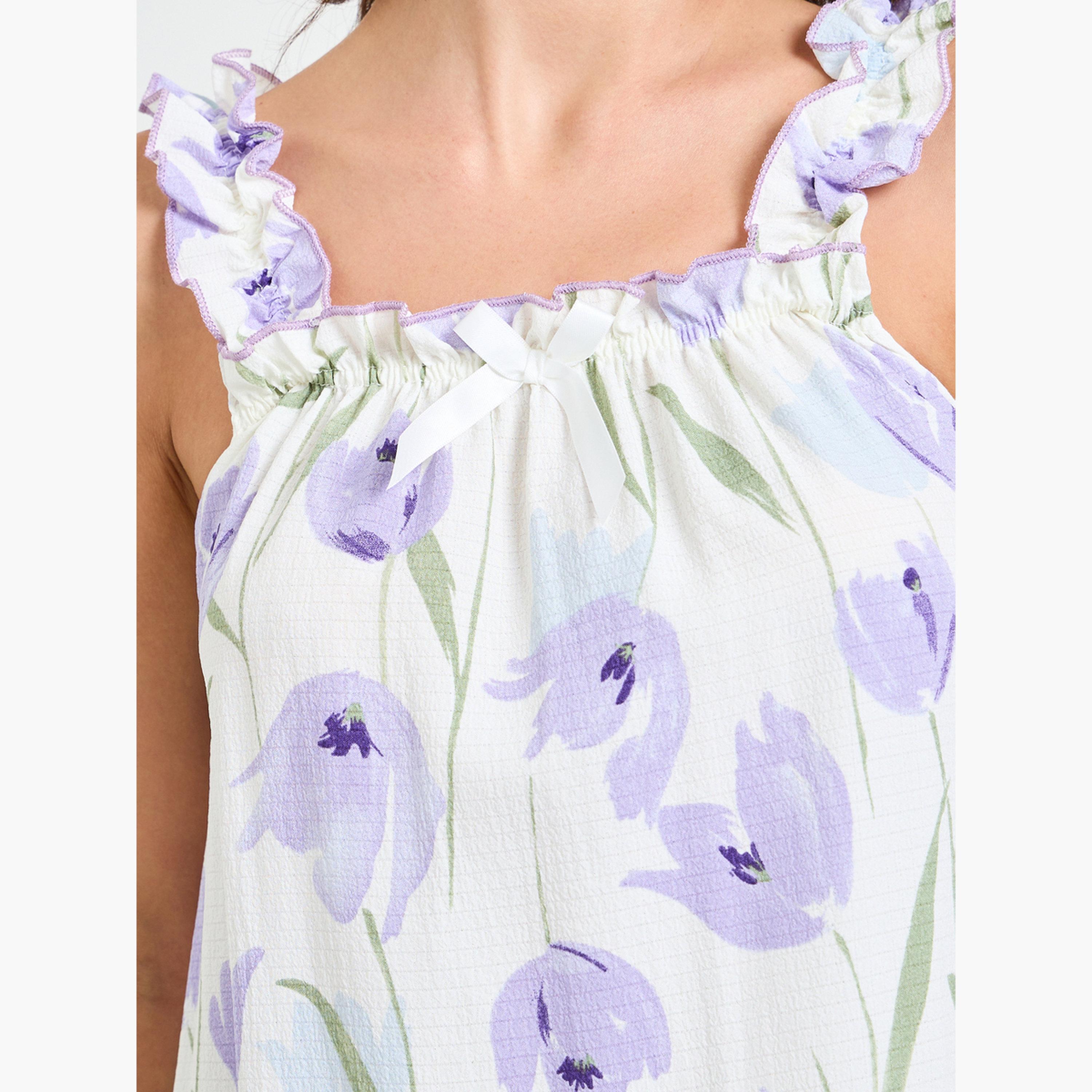 قميص نوم بنقشة الزهور-women-clothing-nightwear-nighties-image-4
