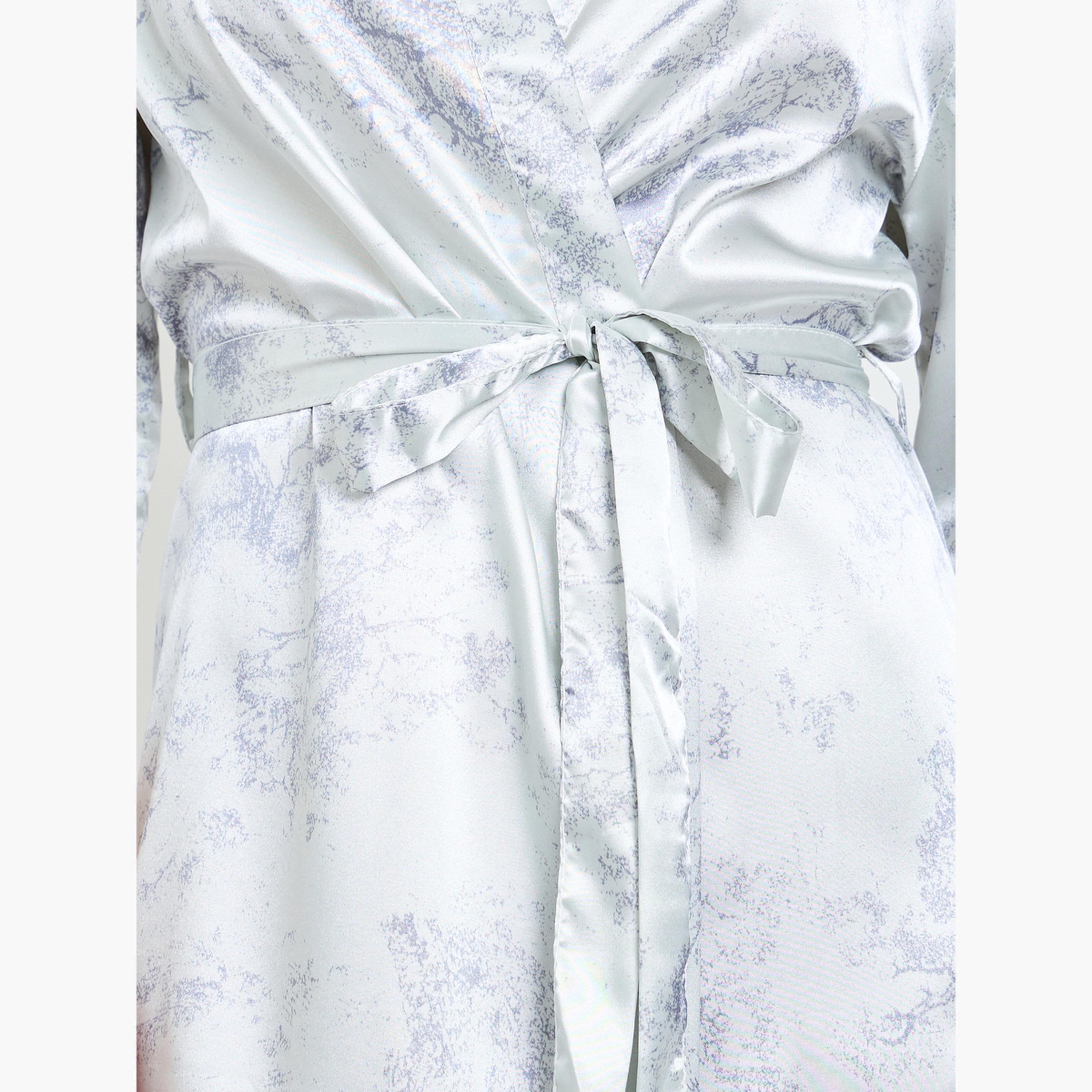 روب ساتان بأكمام ثلاثة أرباع-women-clothing-nightwear-robes-image-4