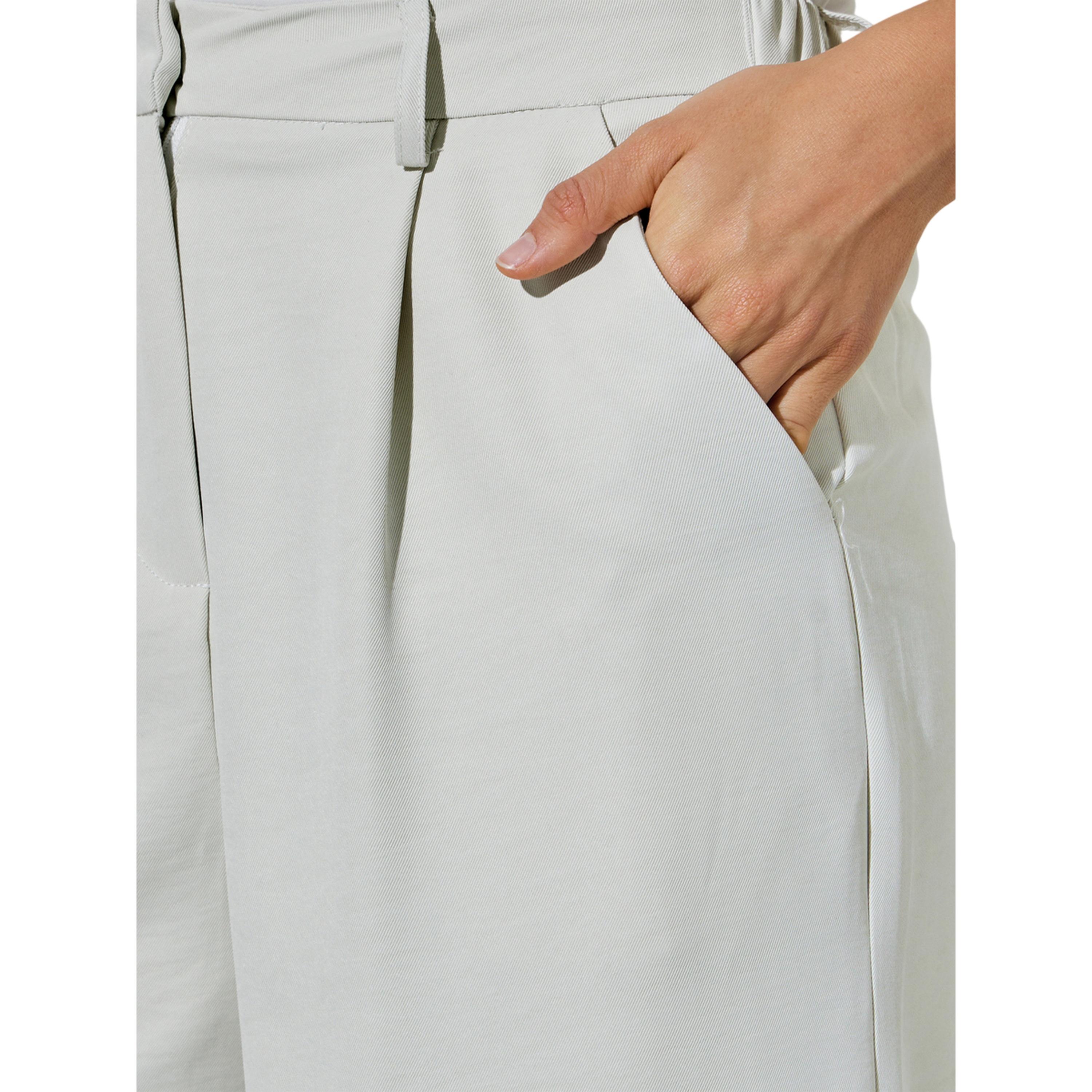 Styli Cream Wide Leg Pants with Side Pocket-women-clothing-trousers-image-3