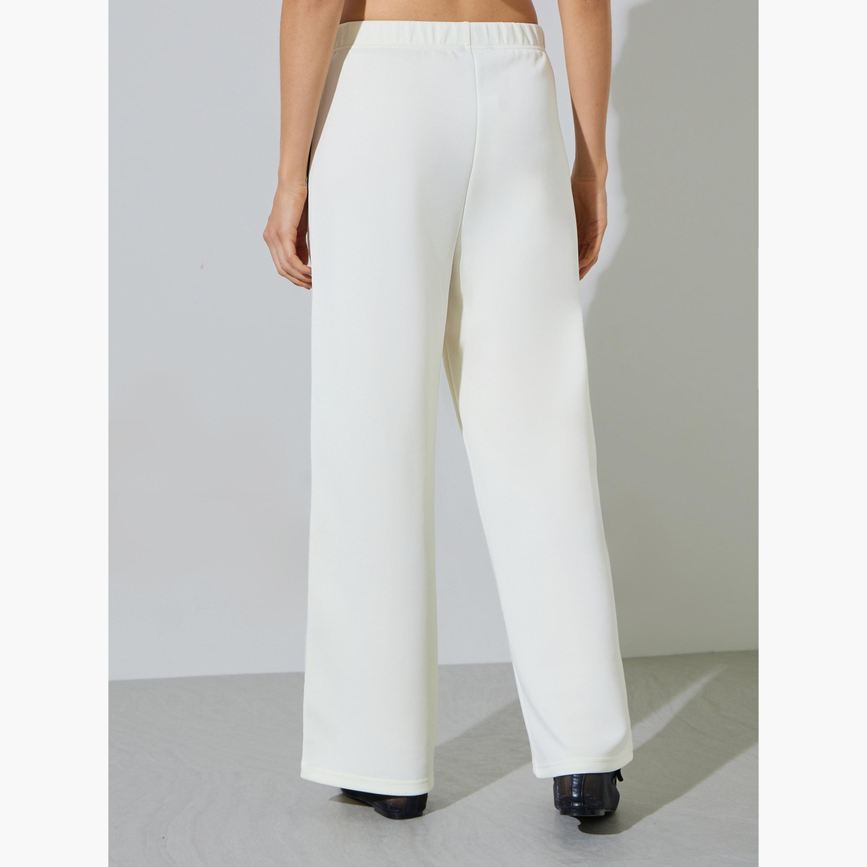 جوغر بأرجل واسعة مع تفاصيل شريط جانبي-women-clothing-joggers-image-4