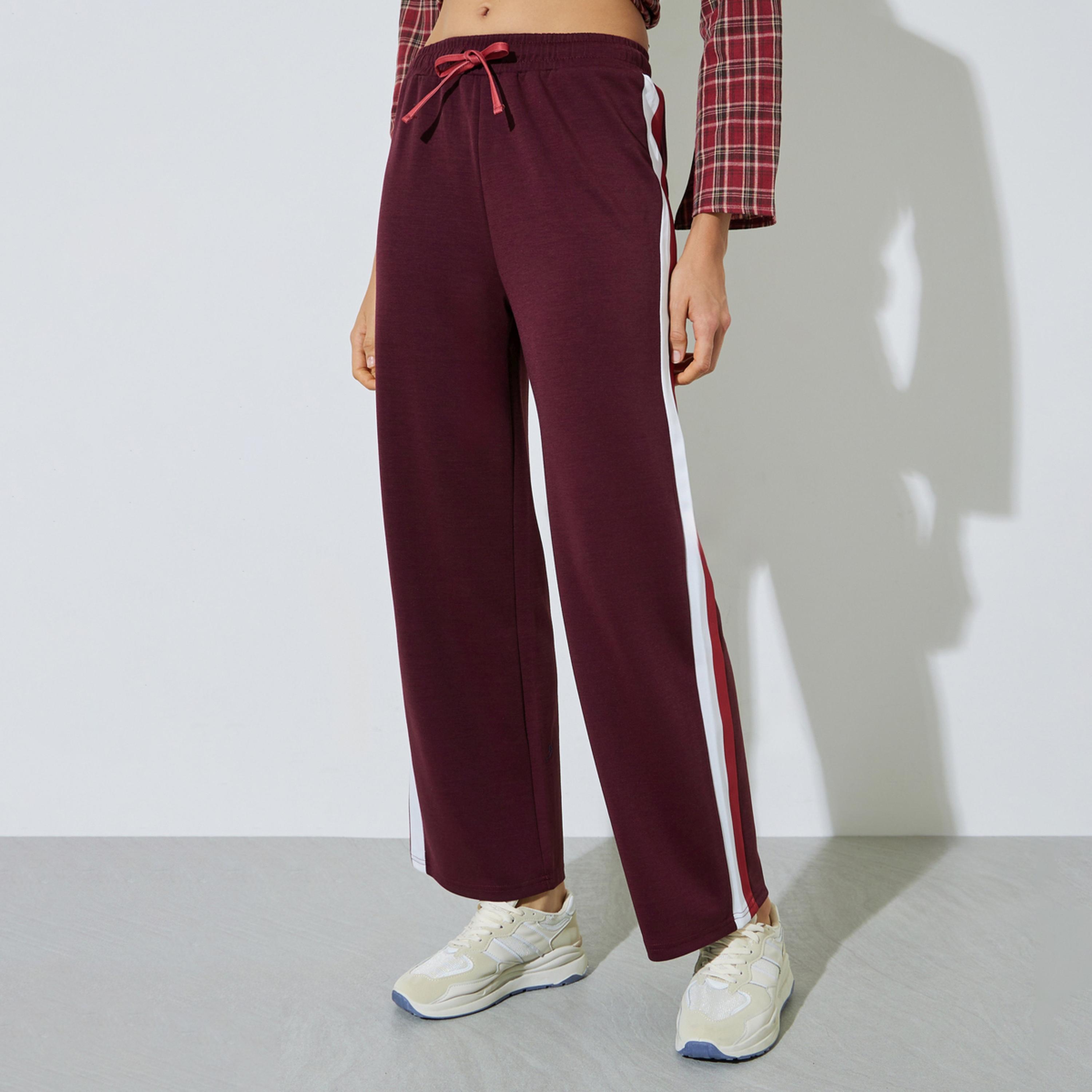 جوغر بأرجل واسعة وأشرطة جانبية-women-clothing-bottoms-joggers-image-1