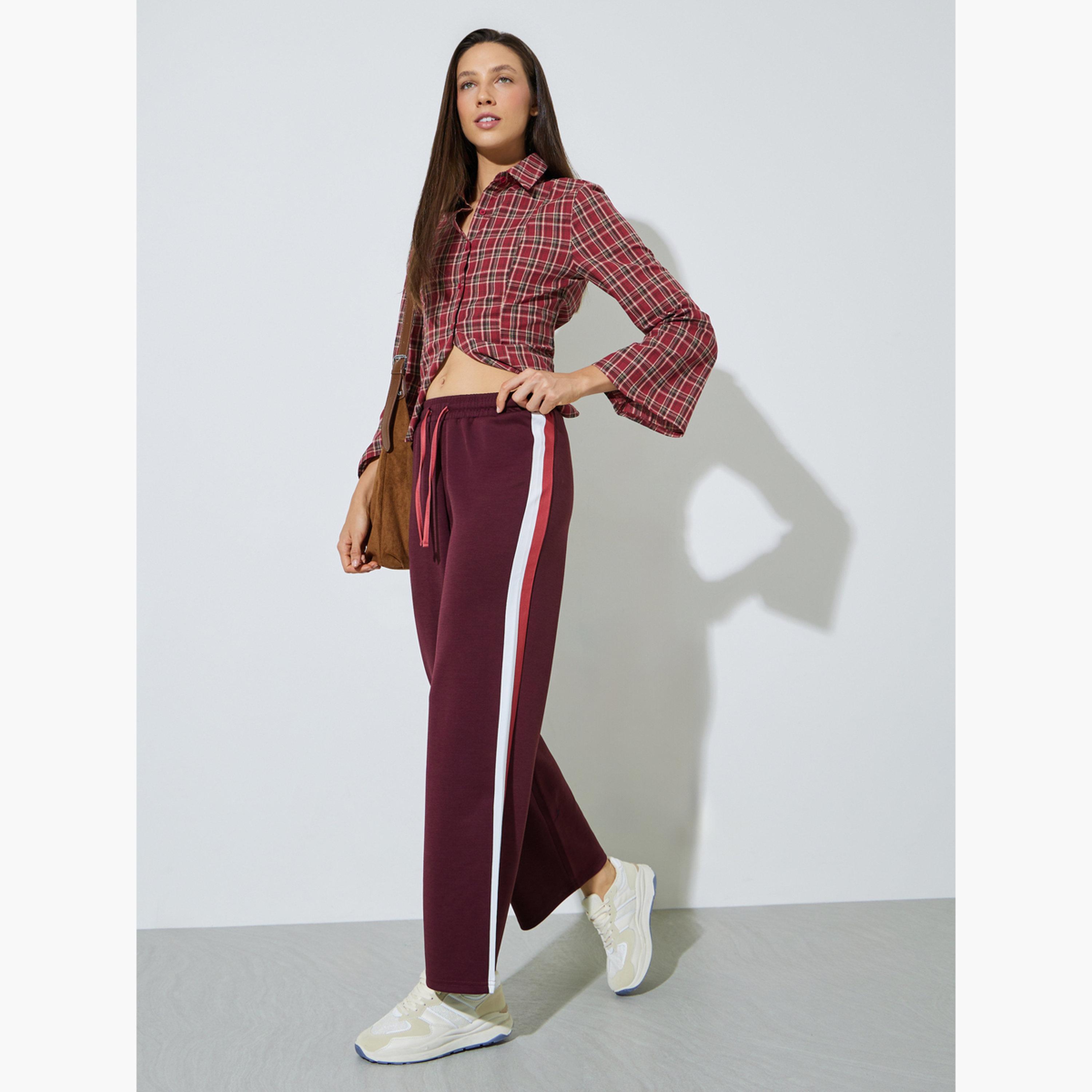 جوغر بأرجل واسعة وأشرطة جانبية-women-clothing-bottoms-joggers-image-2