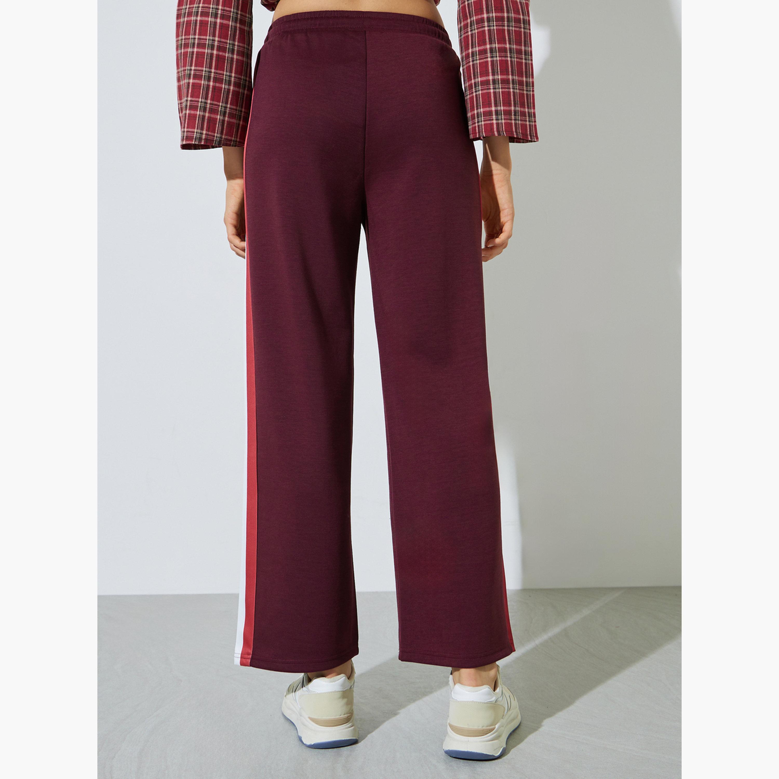 جوغر بأرجل واسعة وأشرطة جانبية-women-clothing-bottoms-joggers-image-4