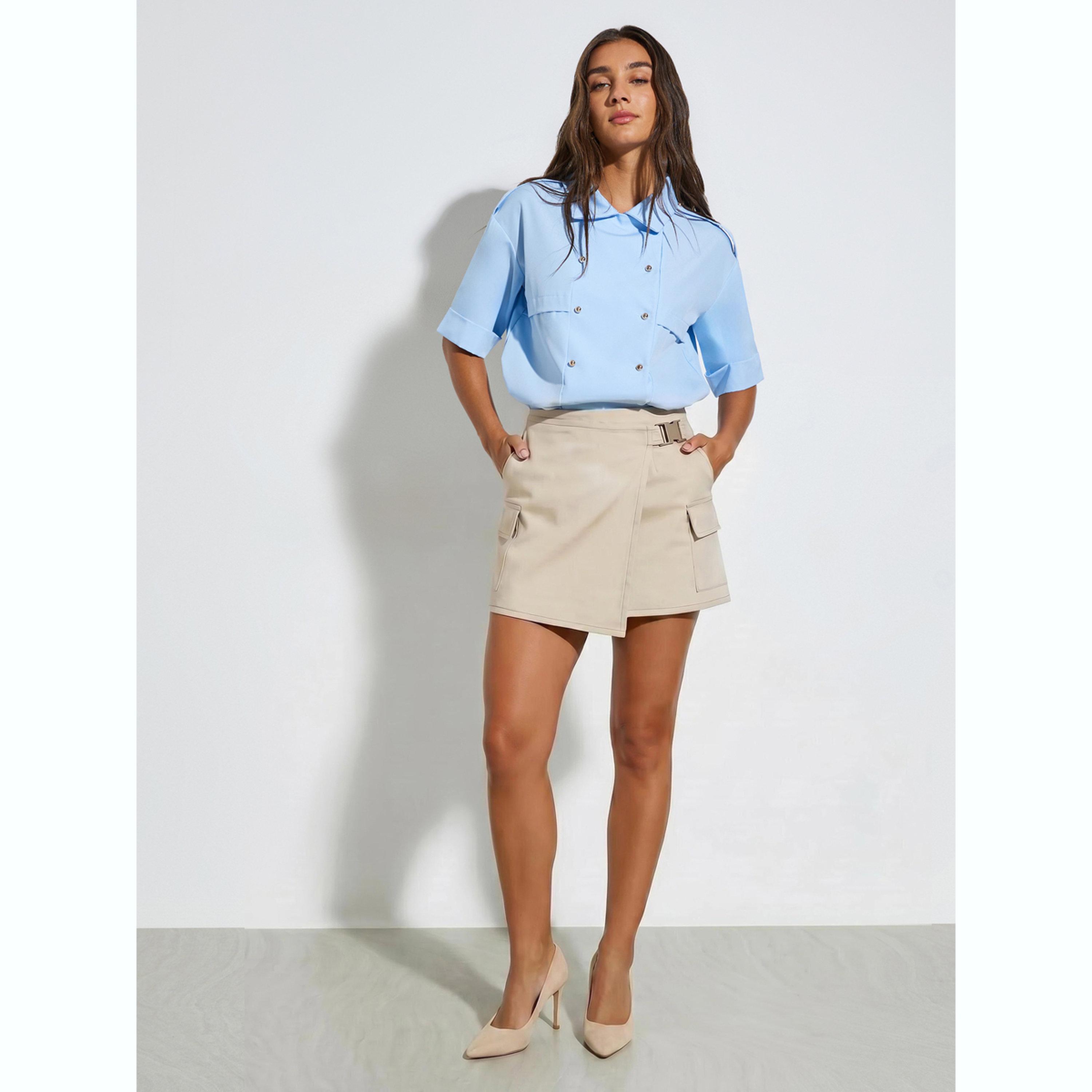 بلوزة واسعة بأكمام قصيرة-women-clothing-shirtsandblouses-blouses-image-2