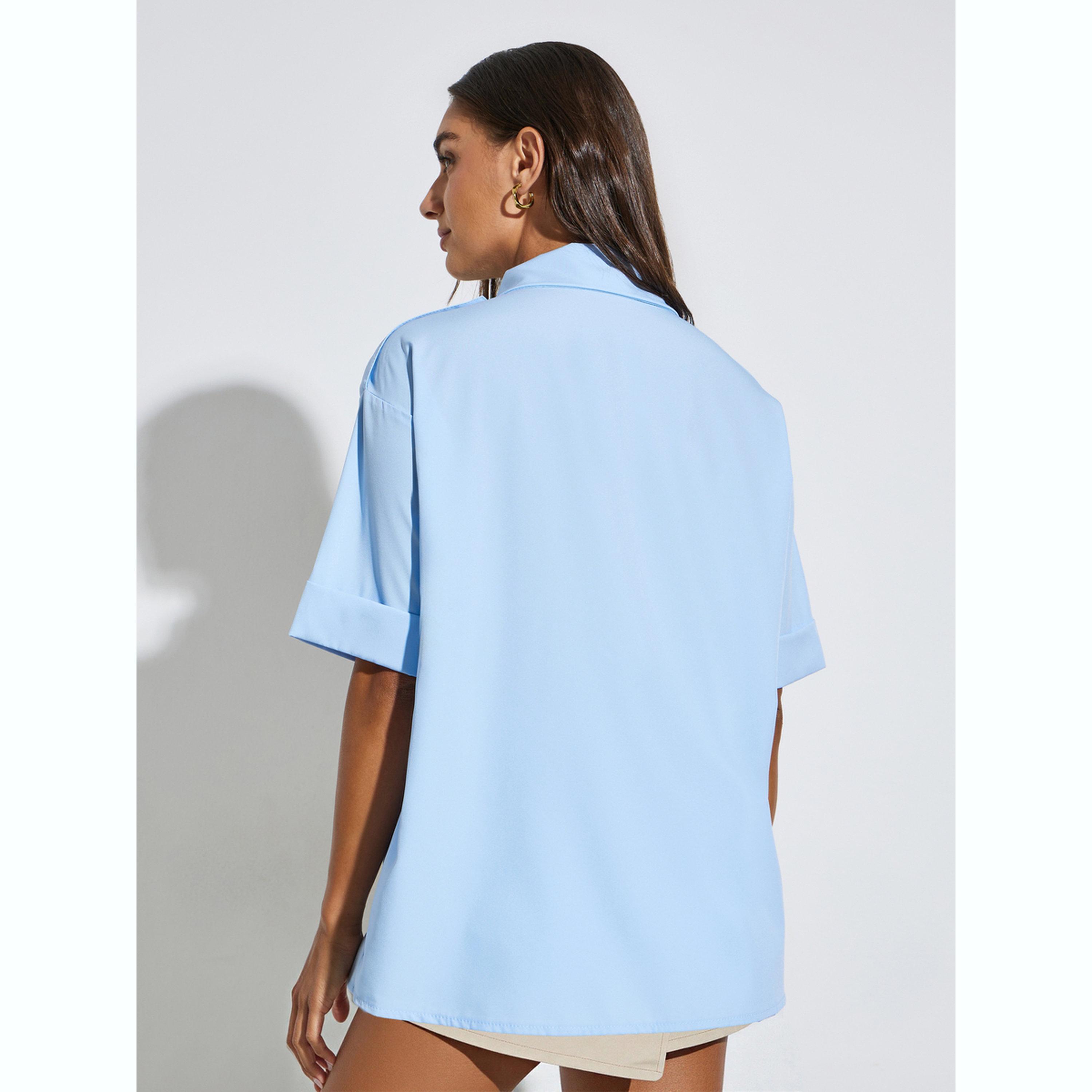 بلوزة واسعة بأكمام قصيرة-women-clothing-shirtsandblouses-blouses-image-4