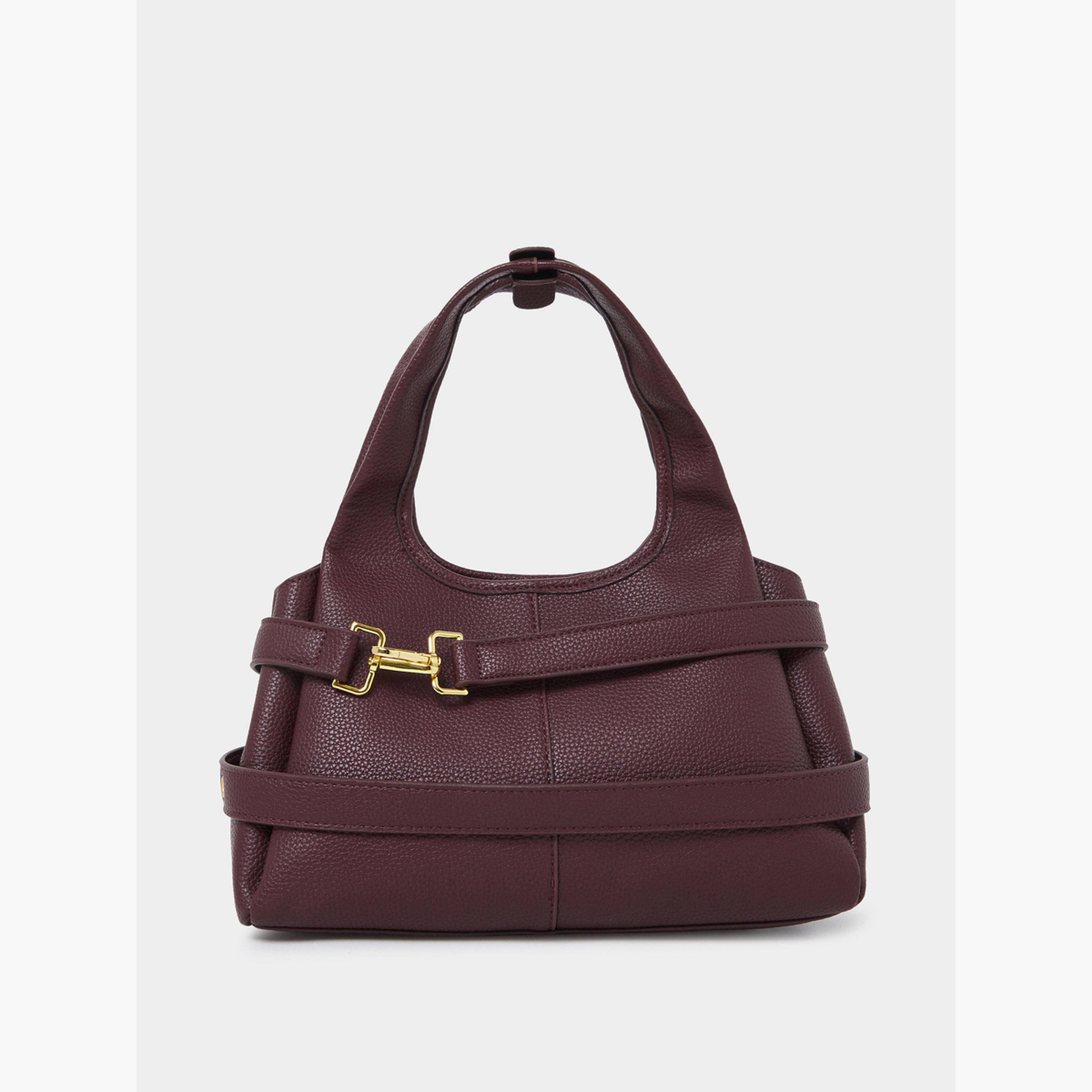 شنطة كتف بتفاصيل حزام بإبزيم-women-bagsandwallets-handbags-image-3