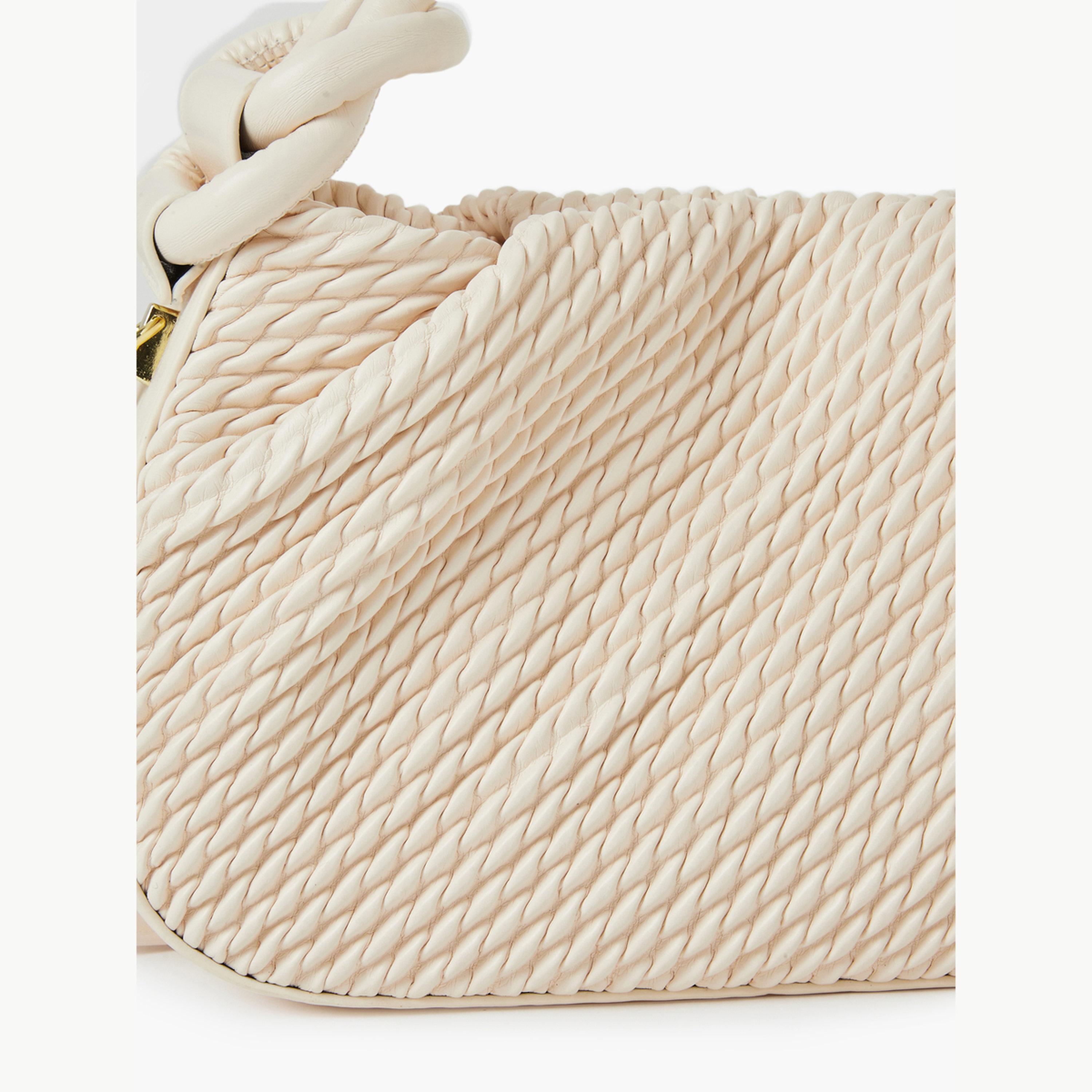 Styli Textured Handbag with Top Handle-women-bagsandwallets-handbags-image-3