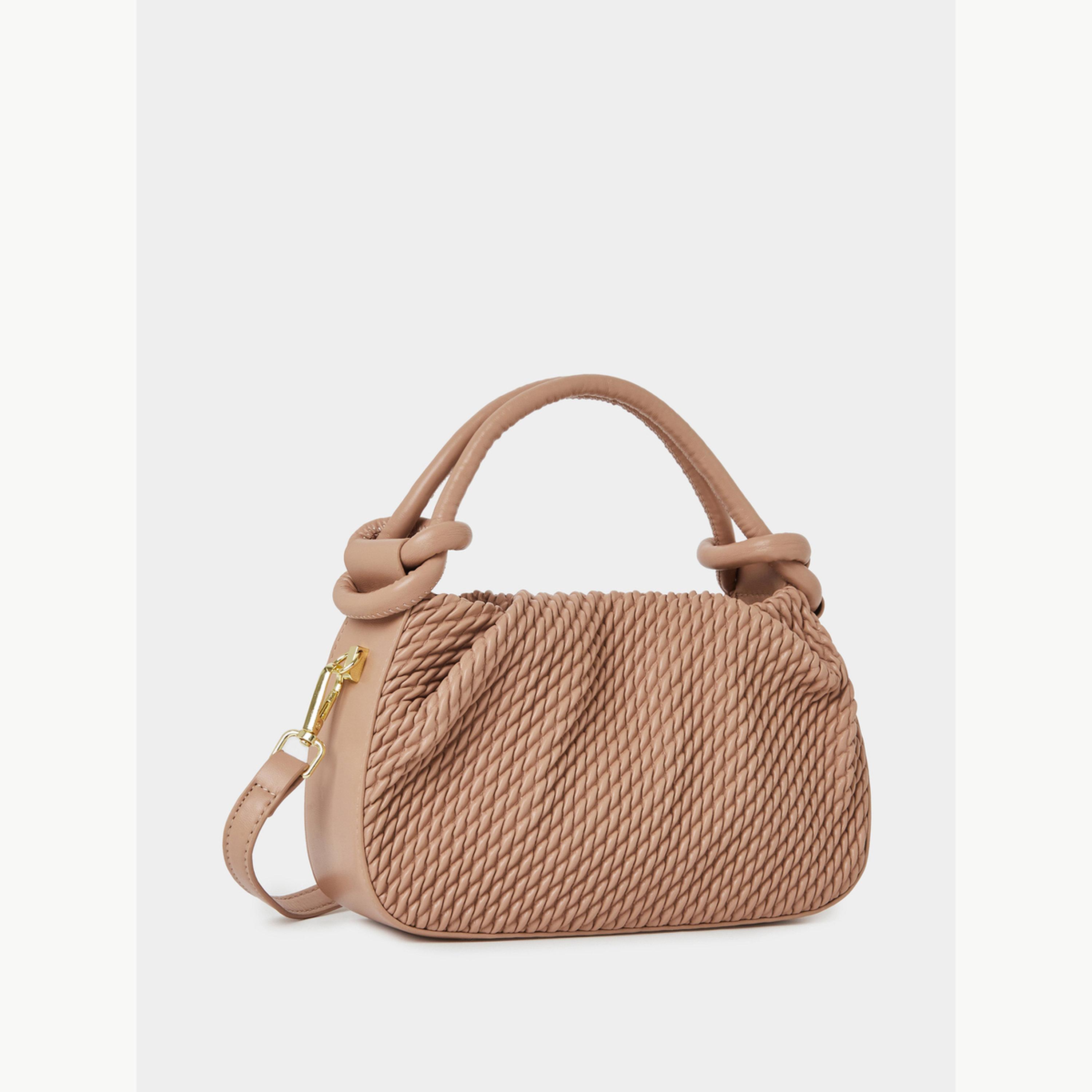 شنطة يد بتفاصيل بارزة الملمس ومقبض علوي-women-bagsandwallets-handbags-image-1