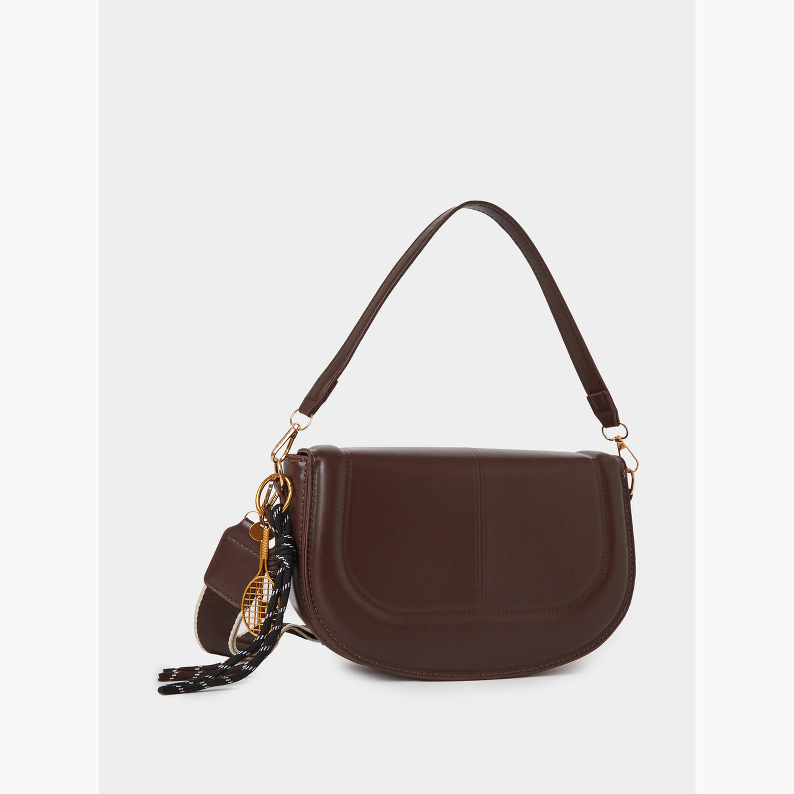 Styli Flap Saddle Bag with Charm-women-bagsandwallets-handbags-image-1