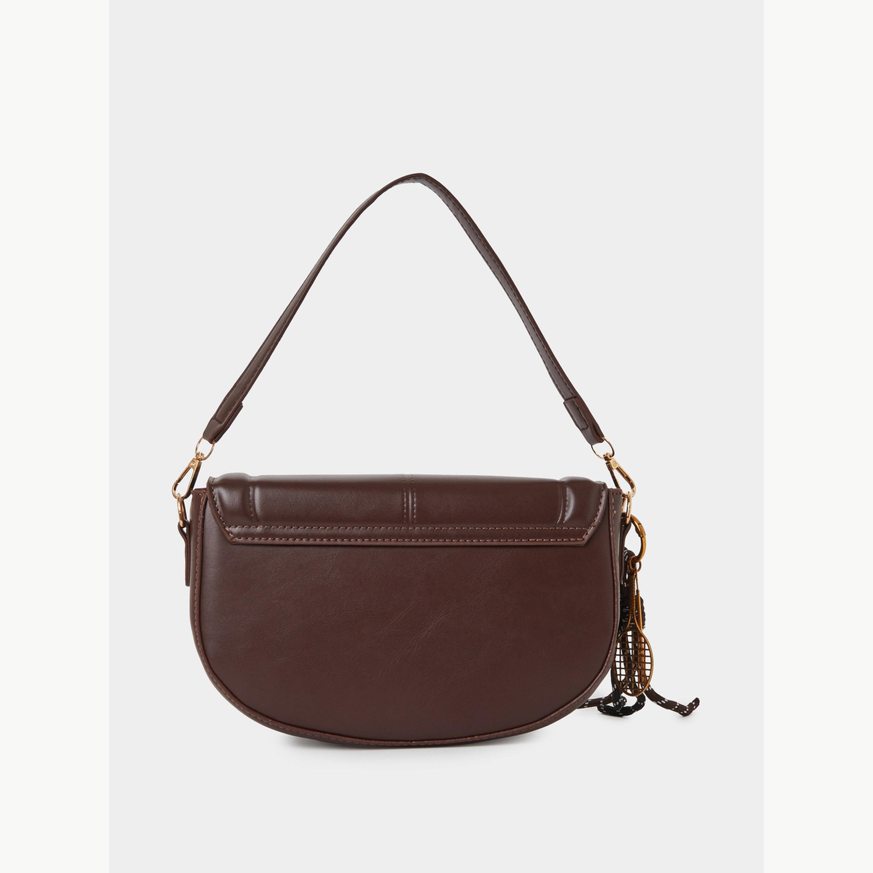 Styli Flap Saddle Bag with Charm-women-bagsandwallets-handbags-image-2