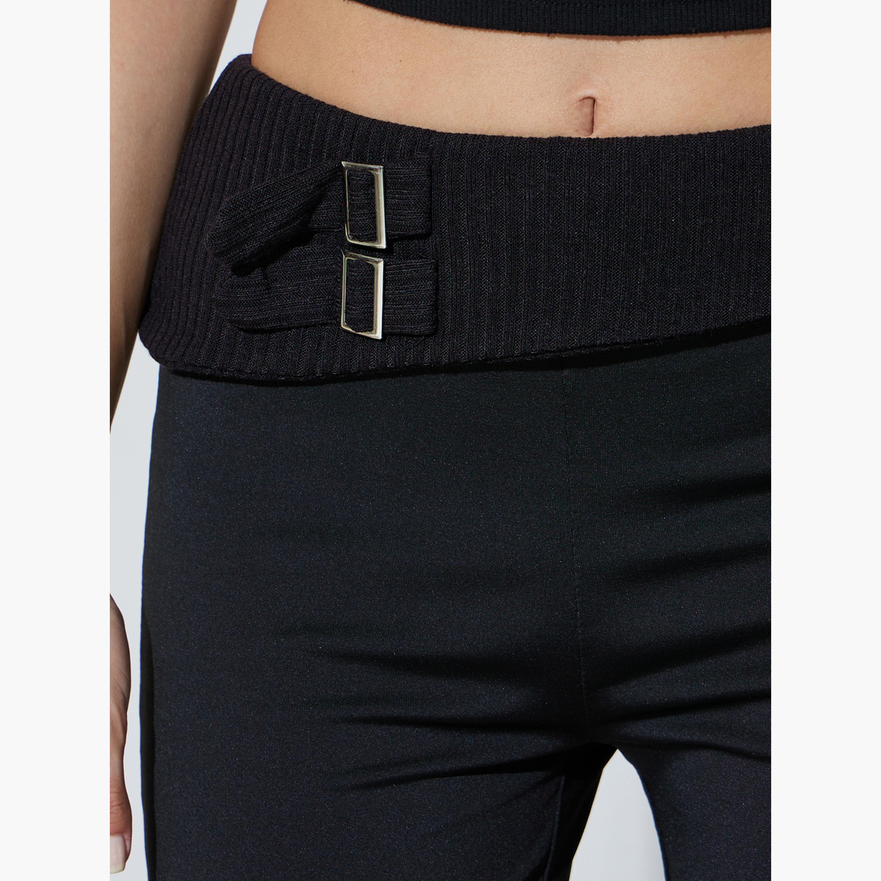 Take Two Black High Rise Flared Pants-women-clothing-trousers-image-3