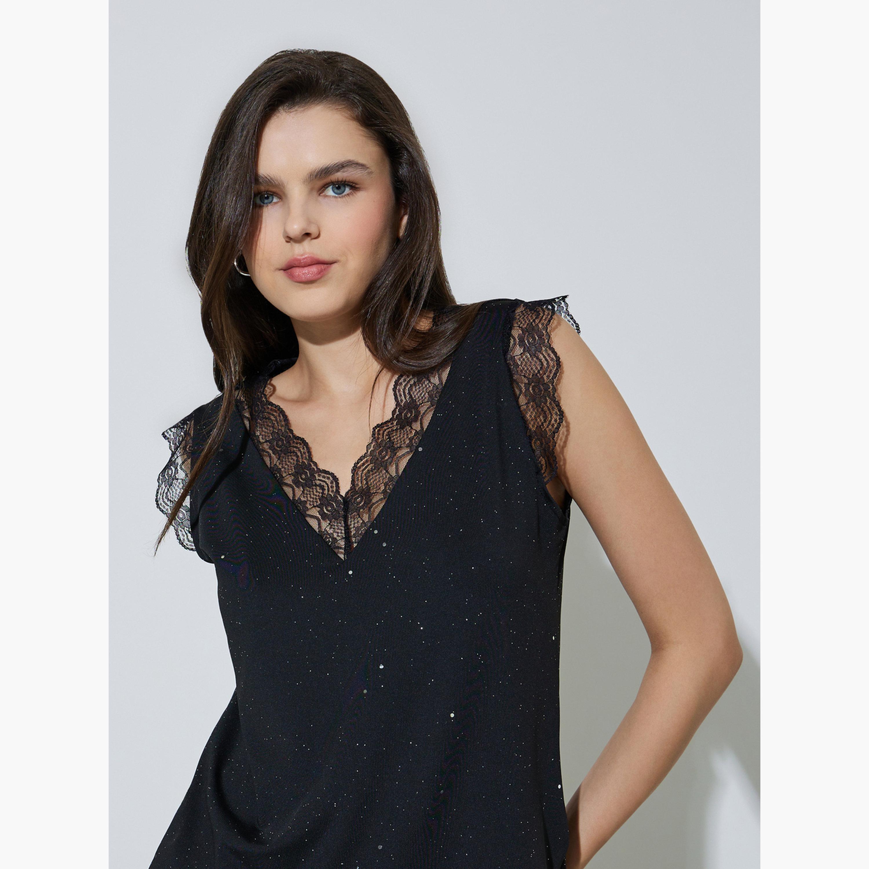 بلوزة بلا أكمام بتفاصيل دانتيل للنساء-women-clothing-shirtsandblouses-blouses-image-3