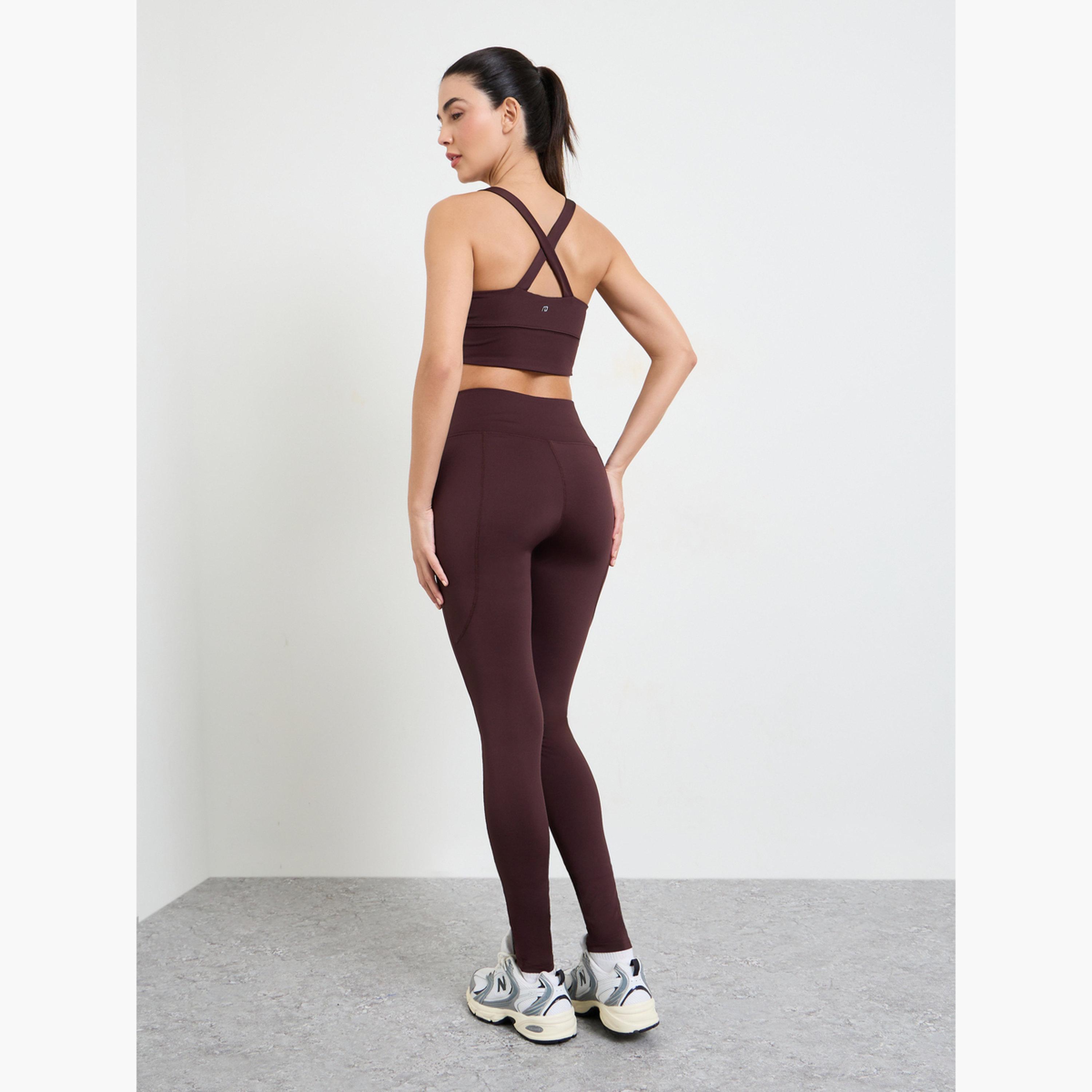 Styli Pack of 3 - Half Zip Up Loose Fit Hooded Top, Sport Bra and Leggings Set-sports-women-clothing-trackpantsandtracksuits-image-6