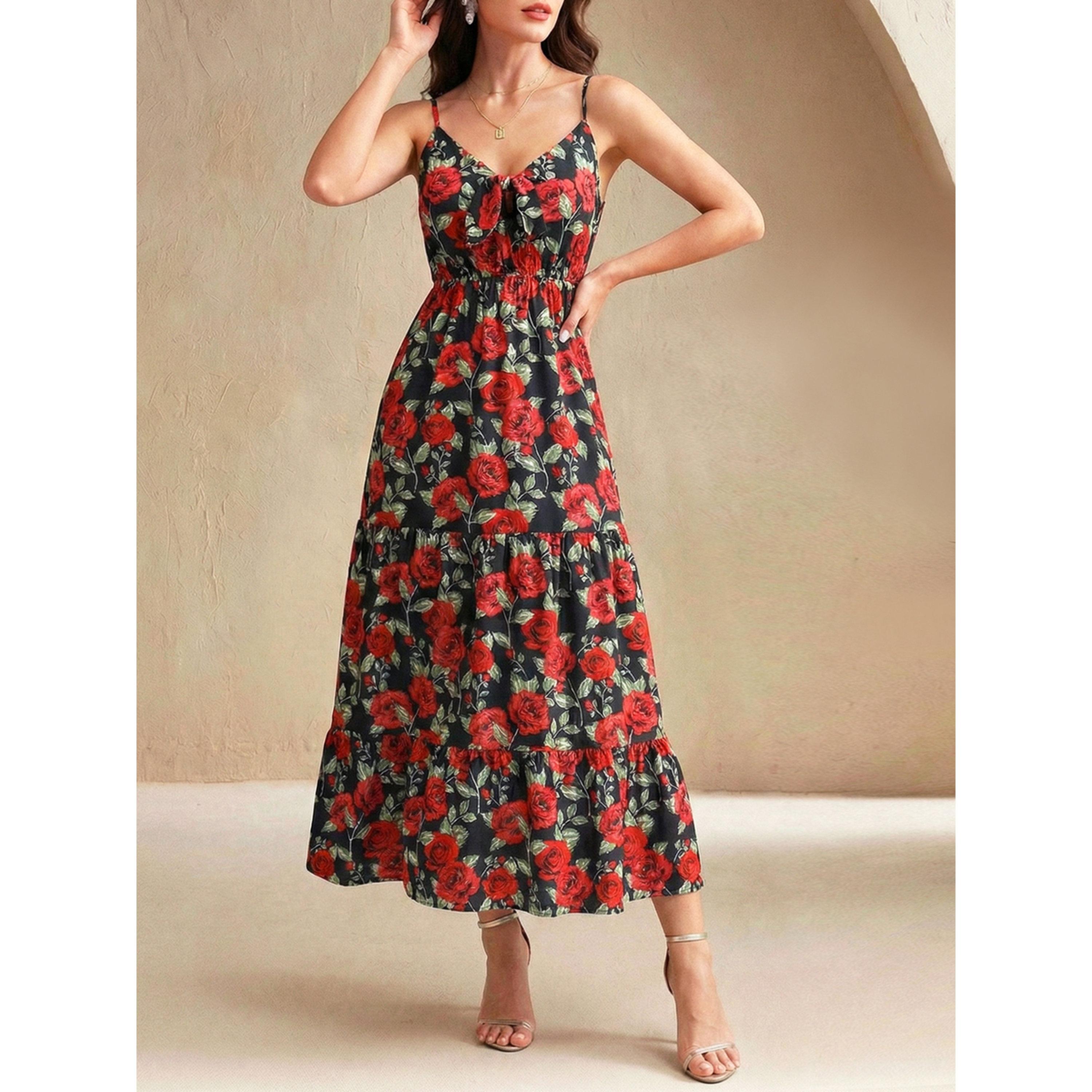Take Two Red Floral Print Strappy Maxi Dress-women-clothing-dresses-image-5