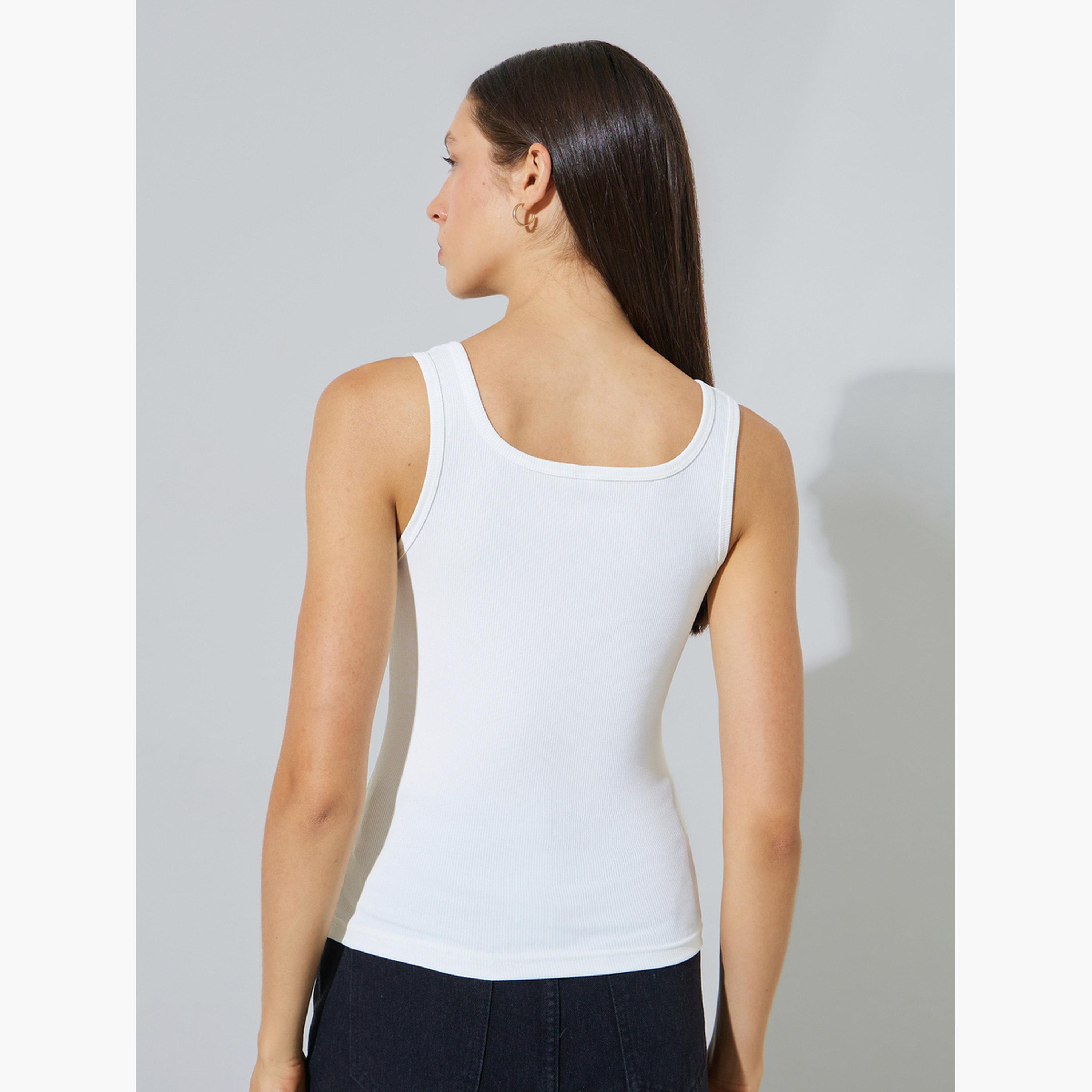 ستايلي - قطعتين - قميص بأكمام طويلة بنقشة مربعات وقميص داخلي بدون أكمام-women-clothing-shirtsandblouses-shirts-image-6