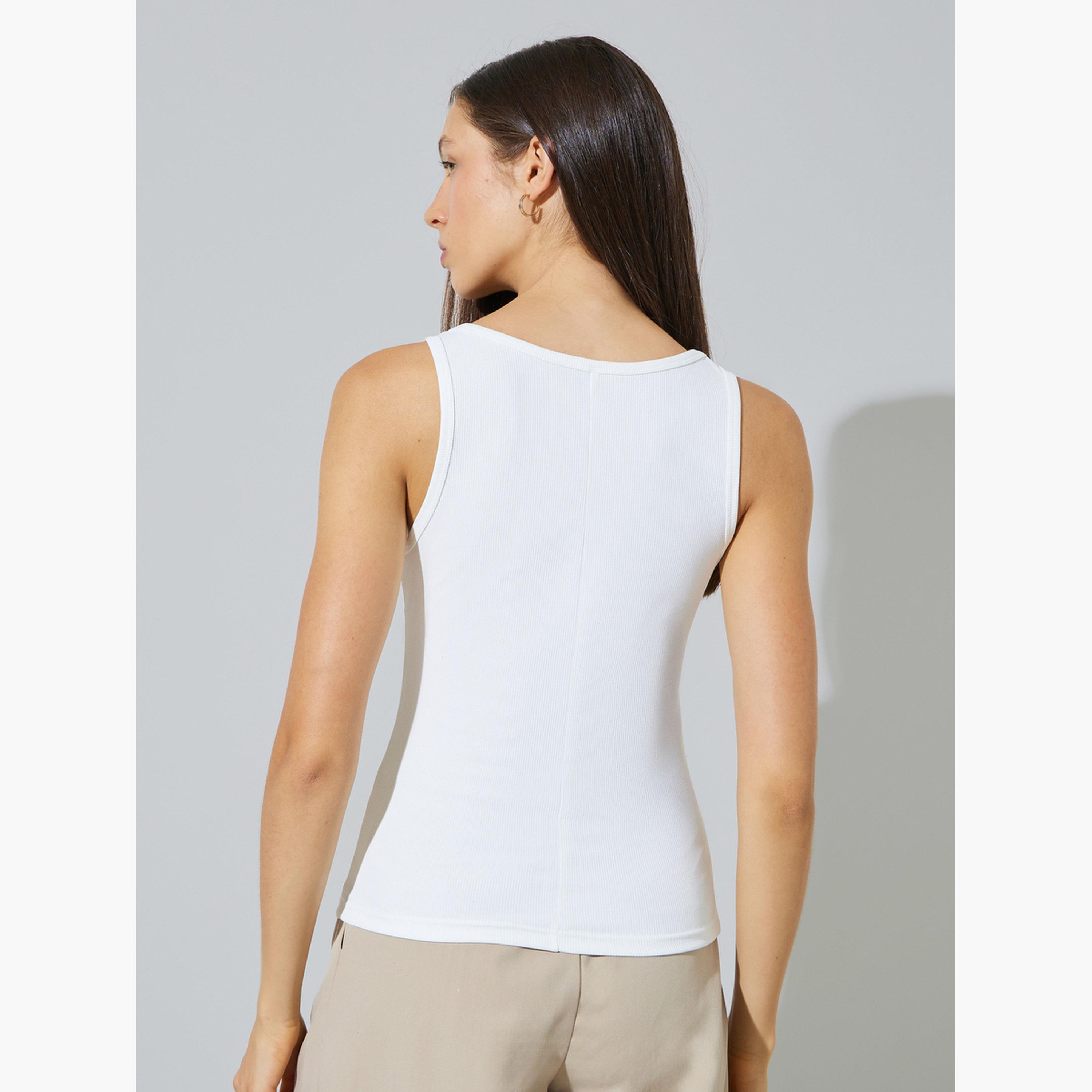 ستايلي - طقم قطعتين - قميص مخطط بأكمام طويلة وقميص داخلي بدون أكمام-women-clothing-shirtsandblouses-shirts-image-5