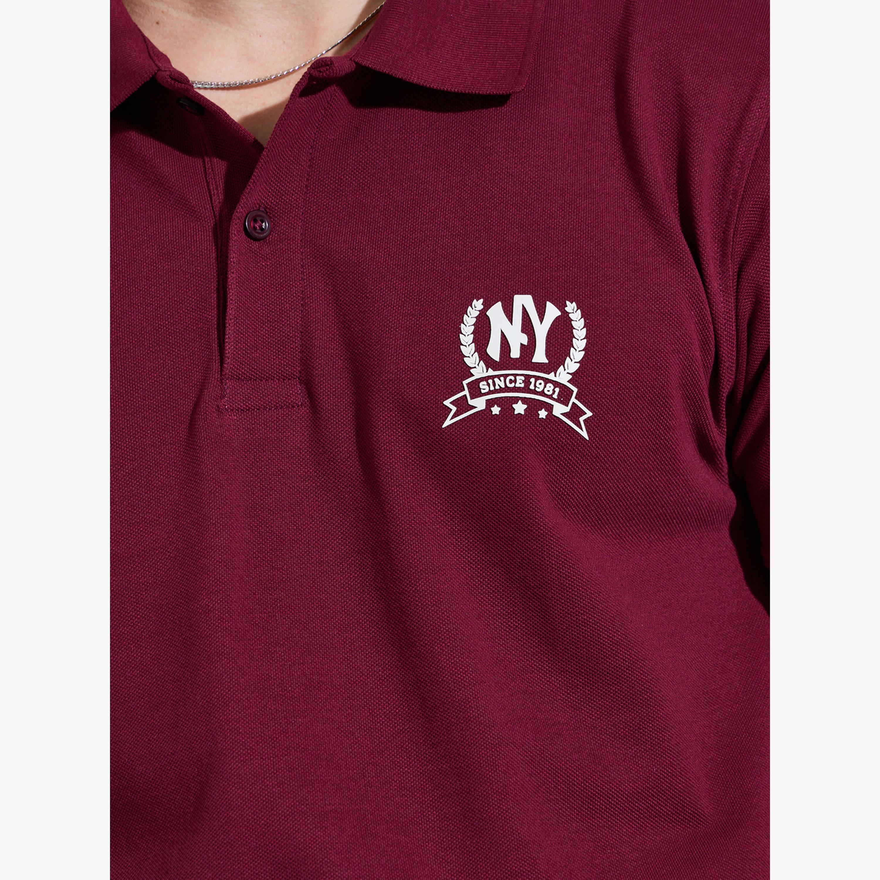 Styli Men Maroon Regular Fit HD Print Pique Polo-men-clothing-tshirtsandpolos-polos-image-5