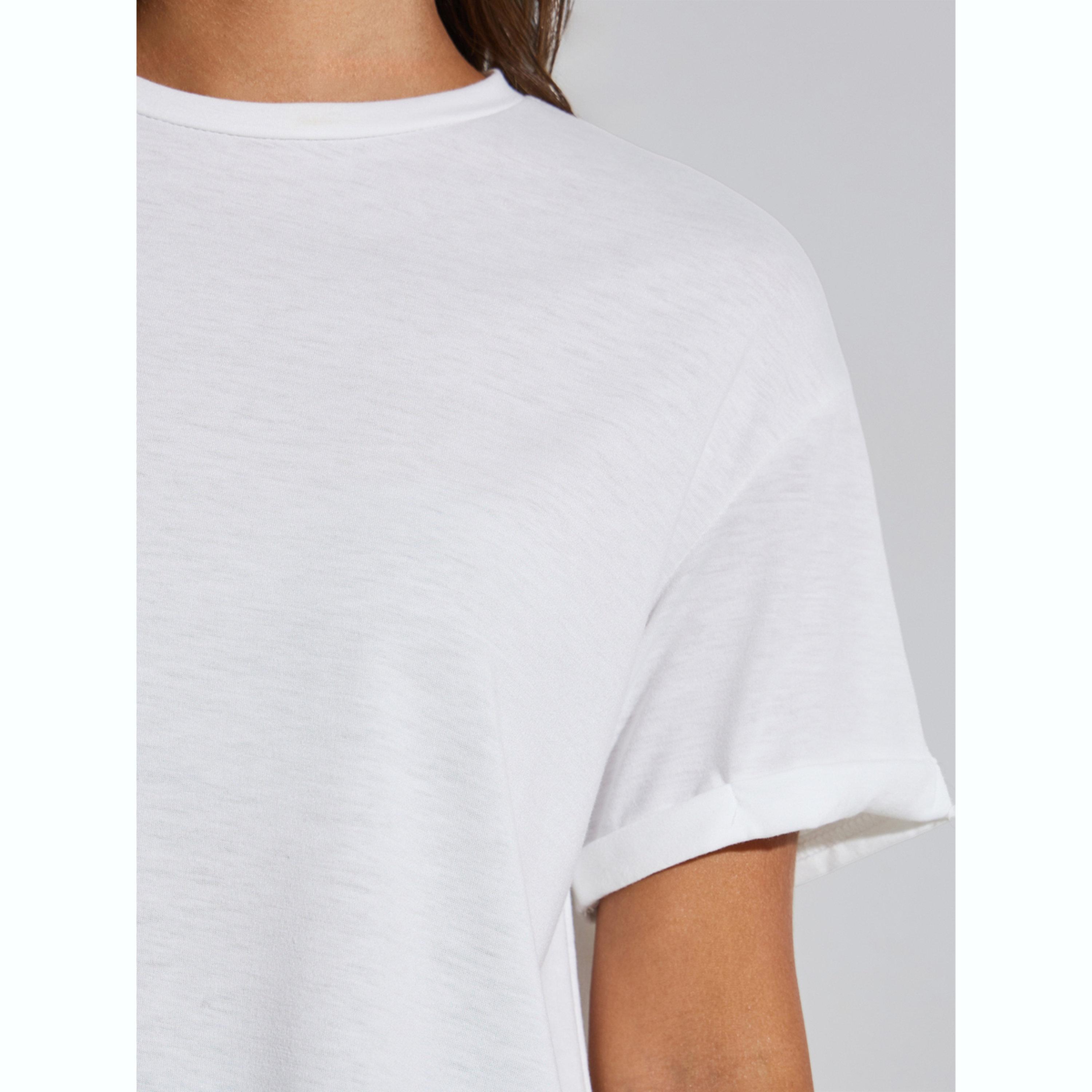 تيشيرت محبوك بياقة دائرية-women-clothing-tshirts-image-5