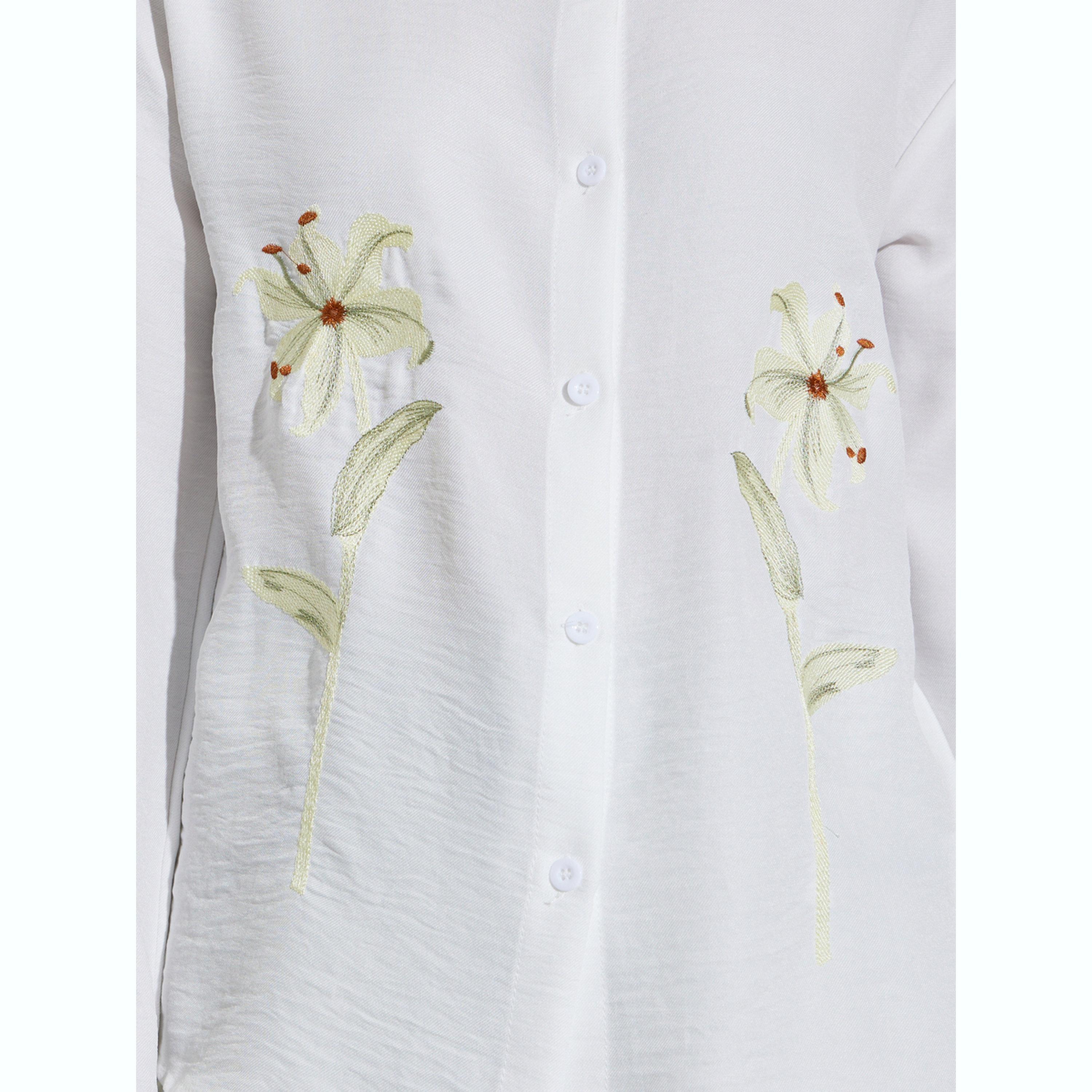 Styli White Floral Print Oversized Shirt-women-clothing-shirtsandblouses-shirts-image-5