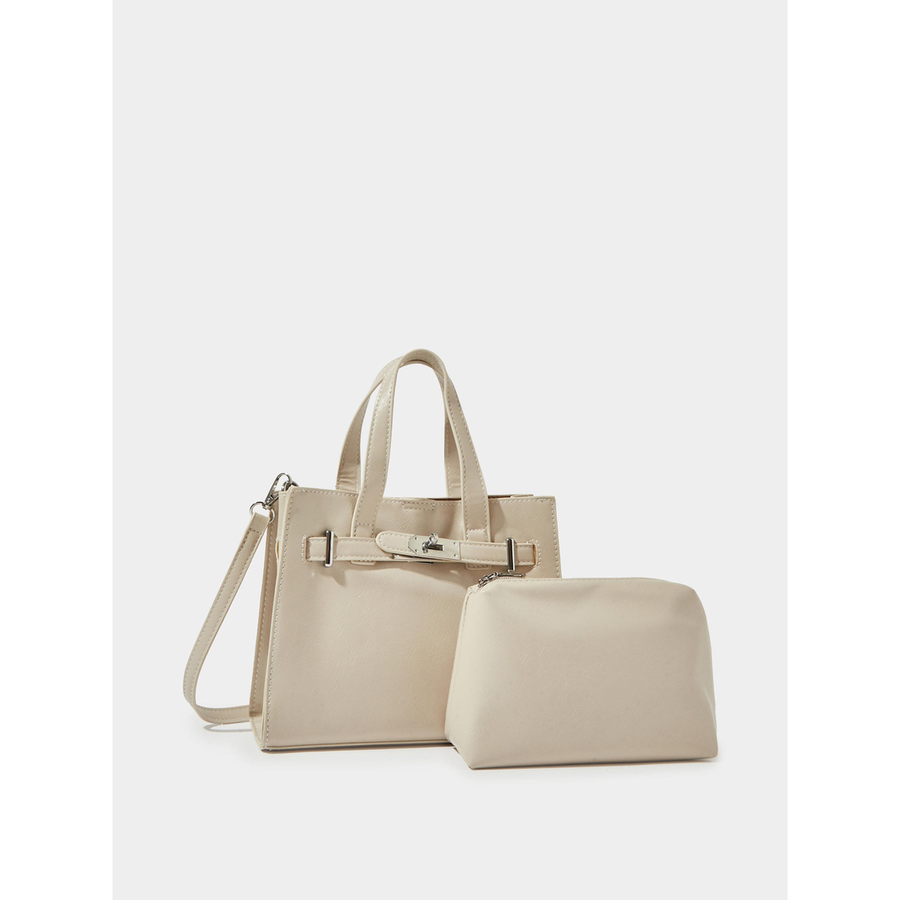 شنطة تسوق رمادية بتفاصيل معدنية-women-bagsandwallets-handbags-image-1