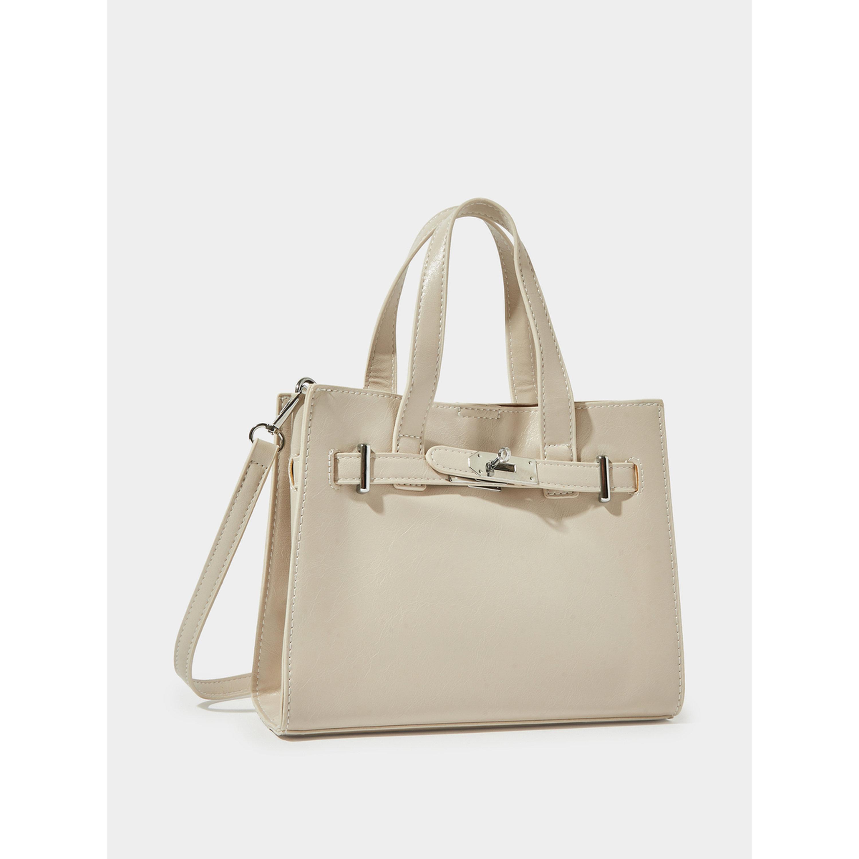 شنطة تسوق رمادية بتفاصيل معدنية-women-bagsandwallets-handbags-image-3