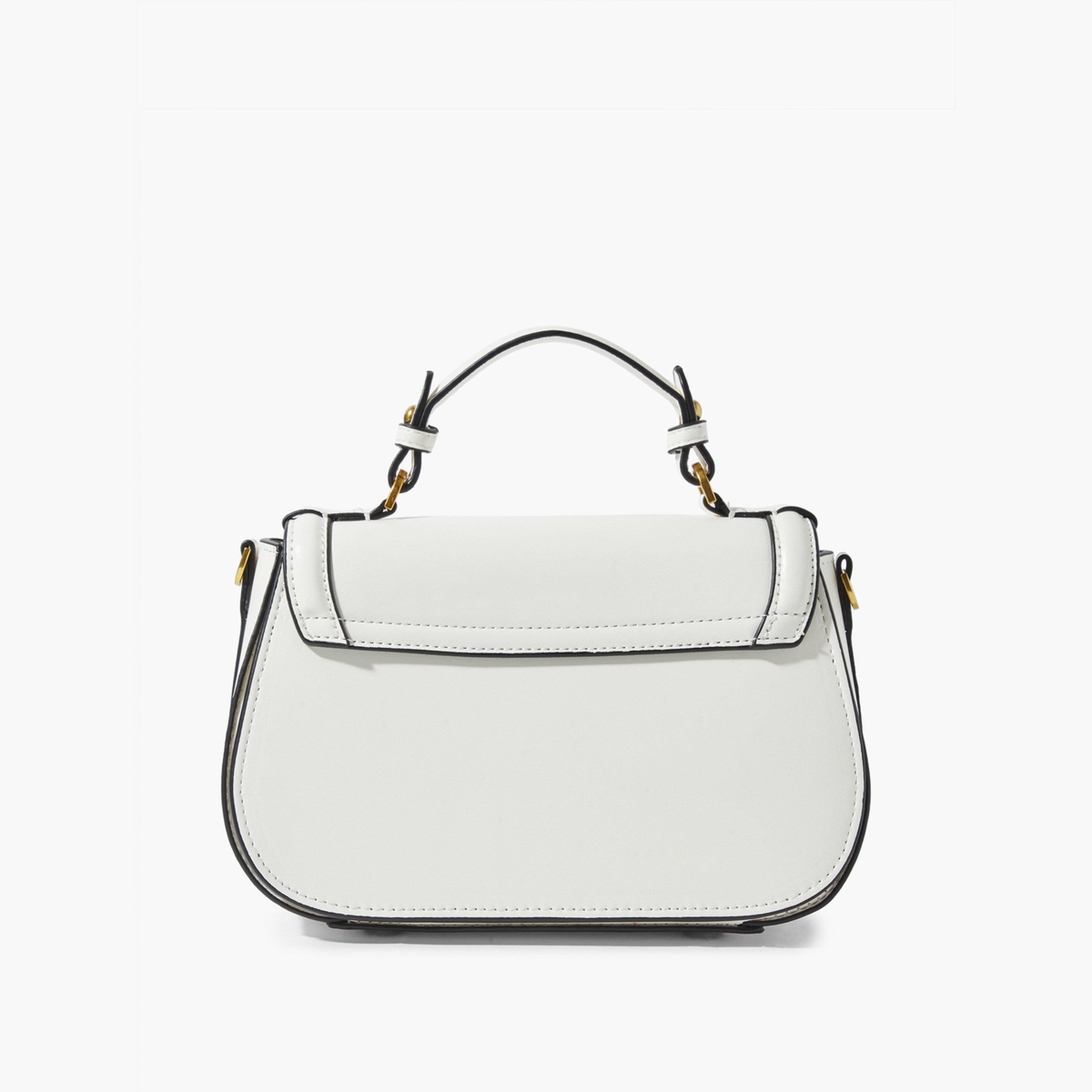 ستايلي - شنطة كروس بحزام من قماش الكانفاس بلون أبيض كريمي-women-bagsandwallets-handbags-image-4