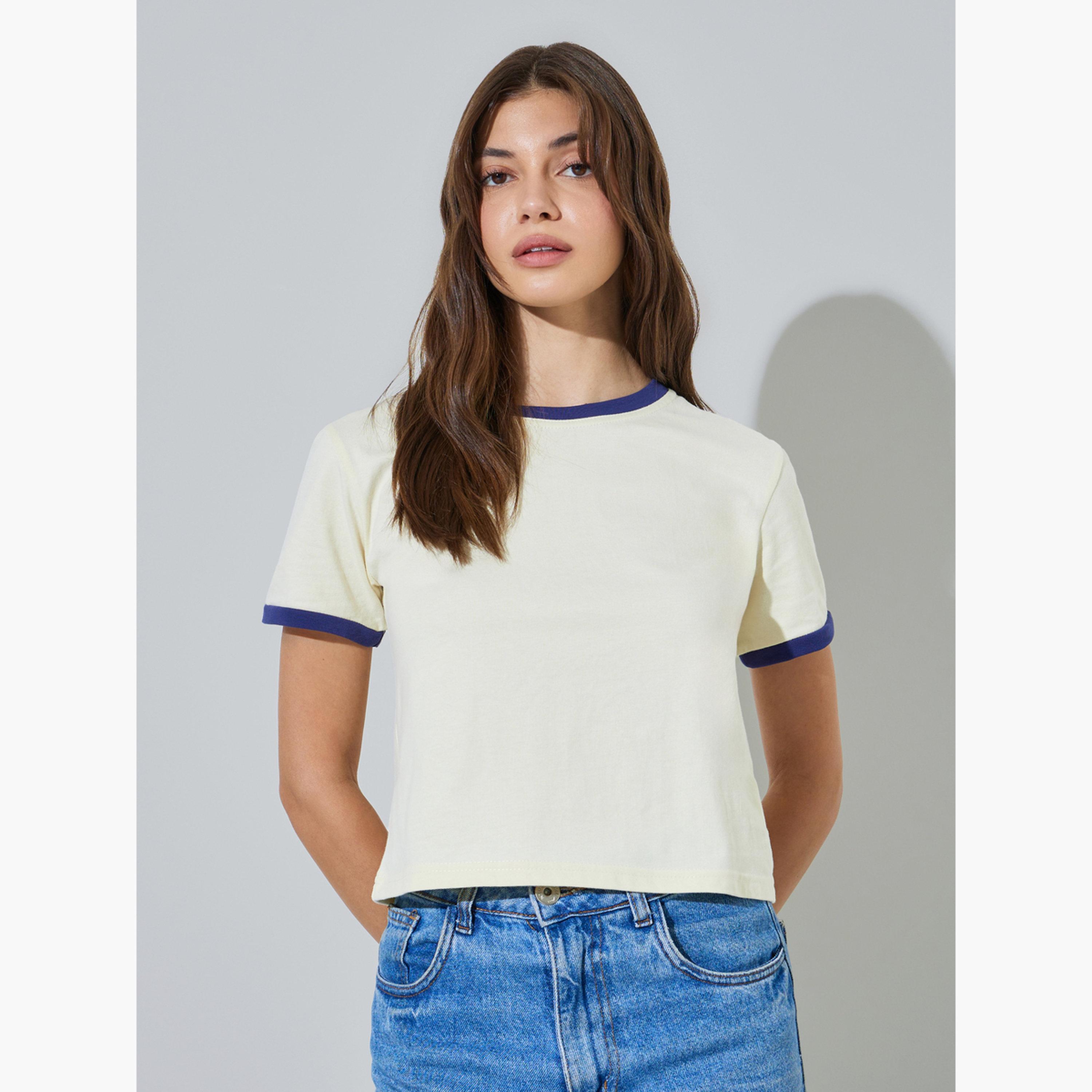 تيشيرت رينجر بياقة دائرية-women-clothing-tshirts-image-1