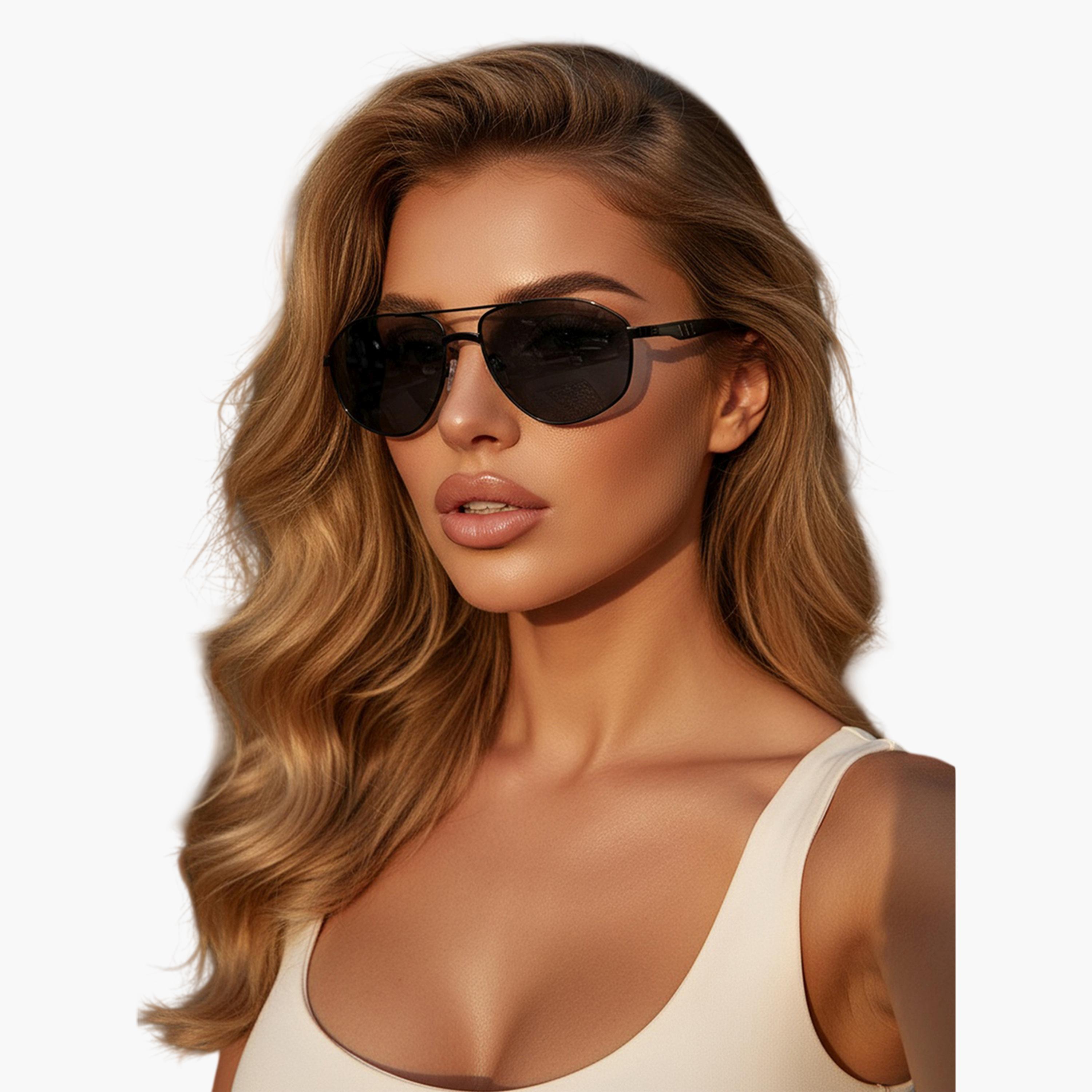 Take Two Black Aviator Sunglasses-women-sunglasses-image-5