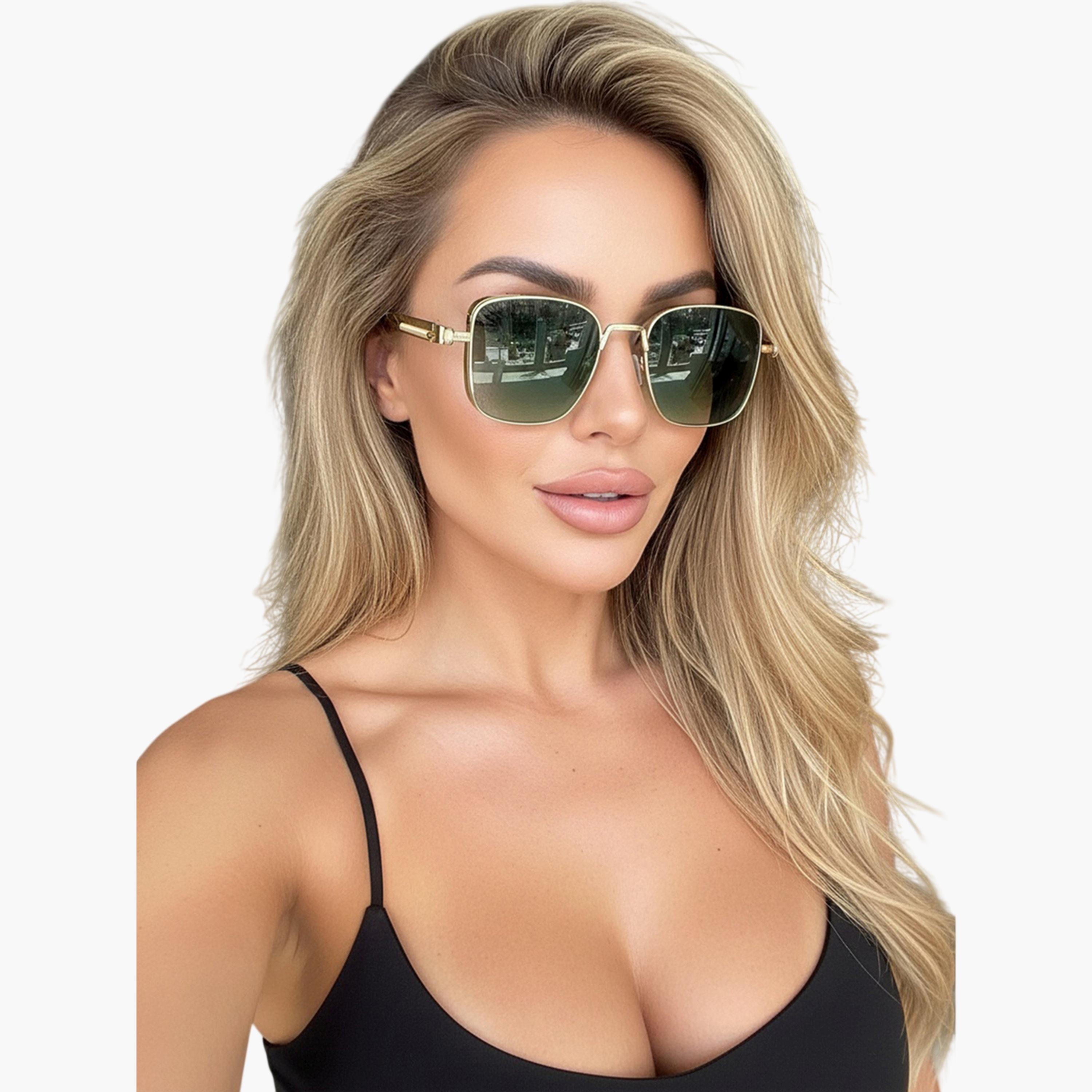 مجموعة من 3 نظارات شمسية معدنية مربعة ريترو-women-sunglasses-image-3