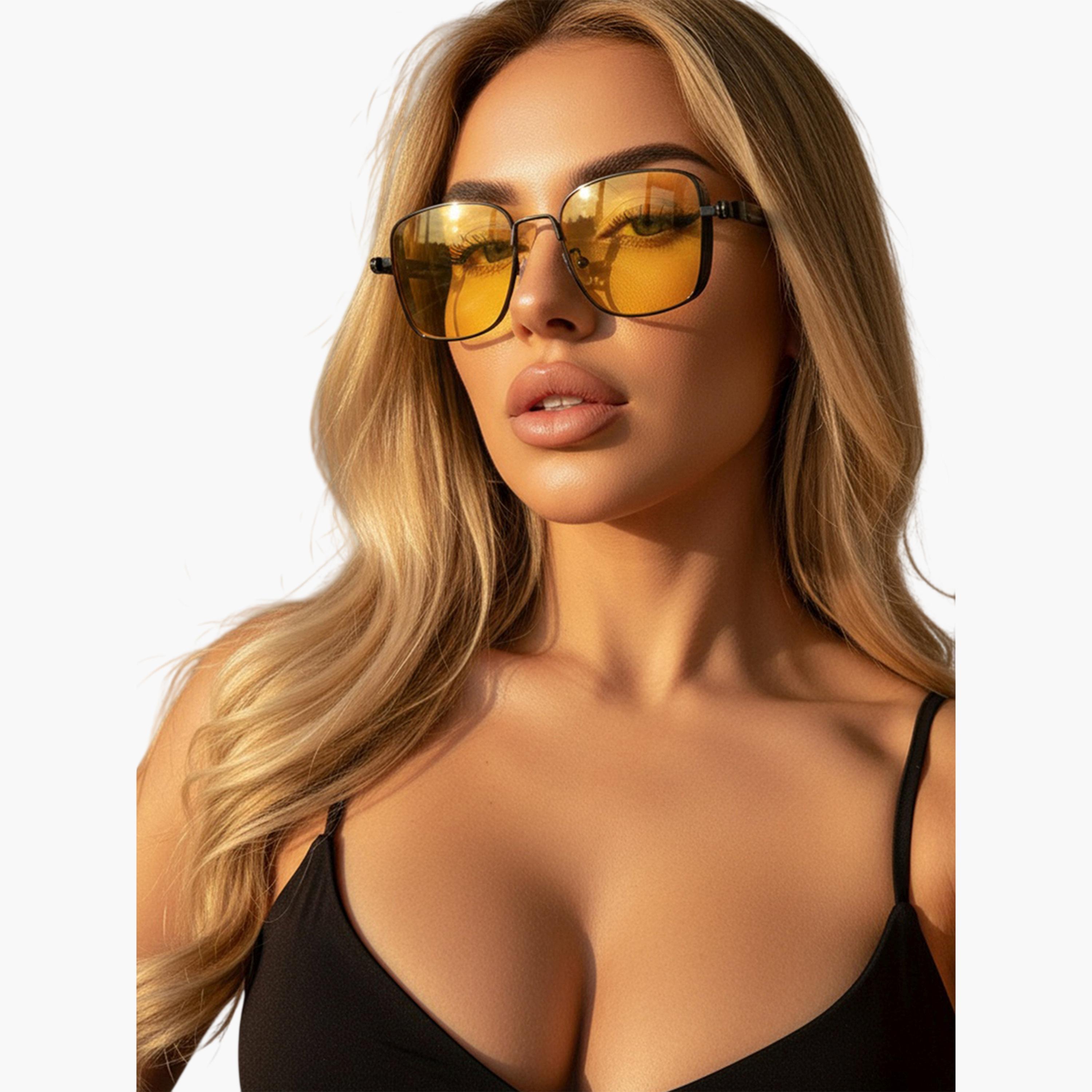 مجموعة من 3 نظارات شمسية معدنية مربعة ريترو-women-sunglasses-image-2