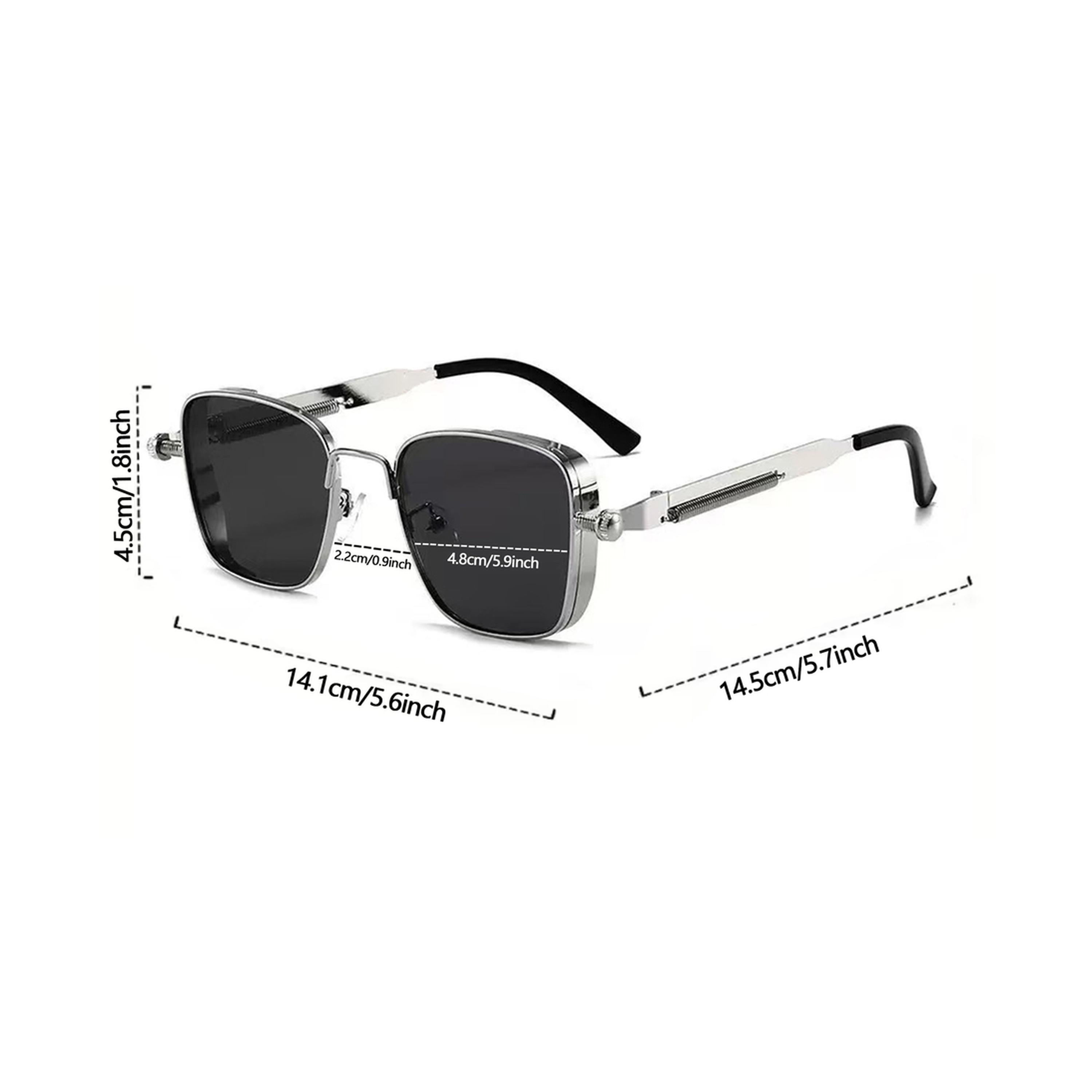Take Two Pack of 3 - Retro Square Metal Sunglasses-women-sunglasses-image-6