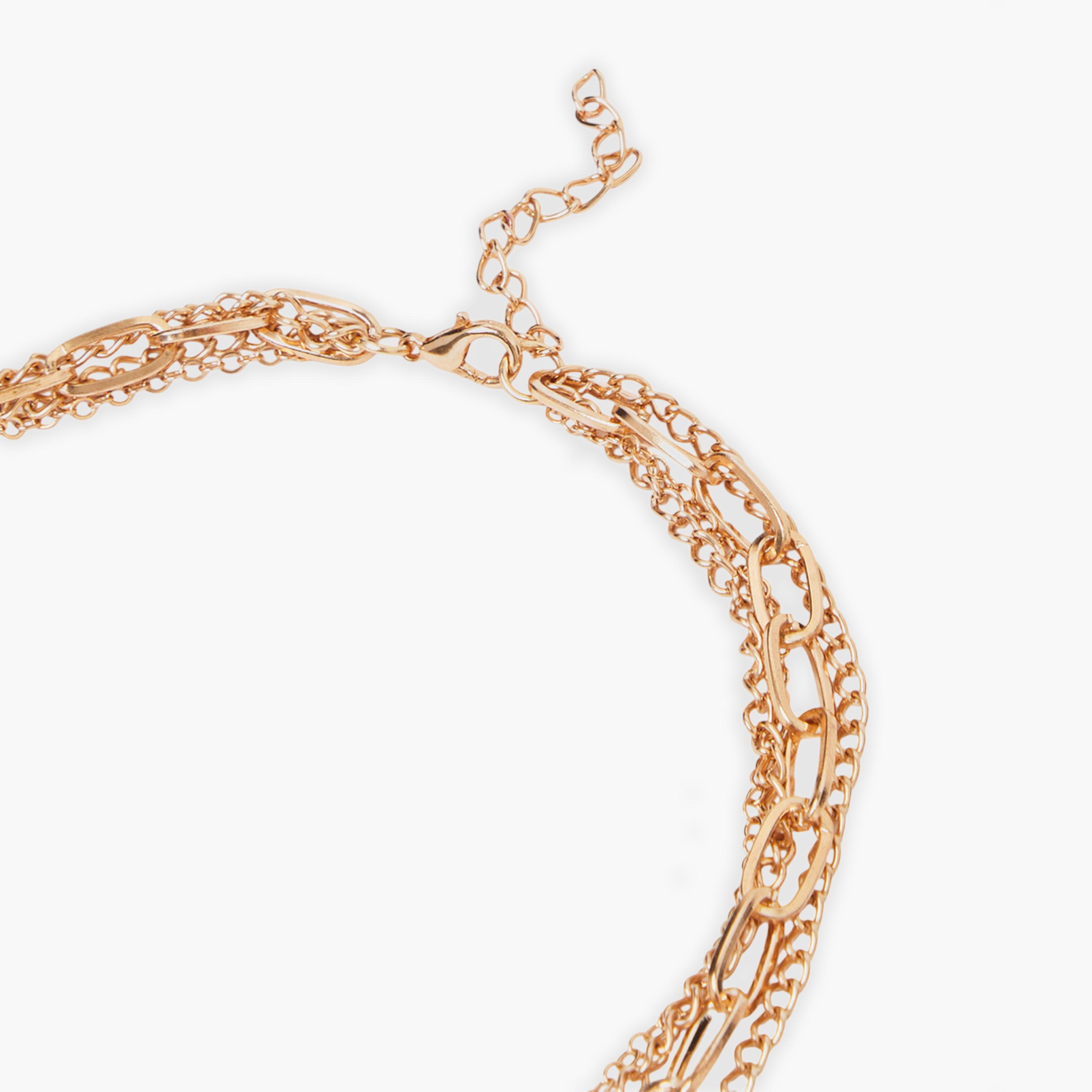 قلادة متعددة الطبقات بتفاصيل عملات دائرية-women-watchesandjewellery-jewellery-necklacesandpendants-image-3