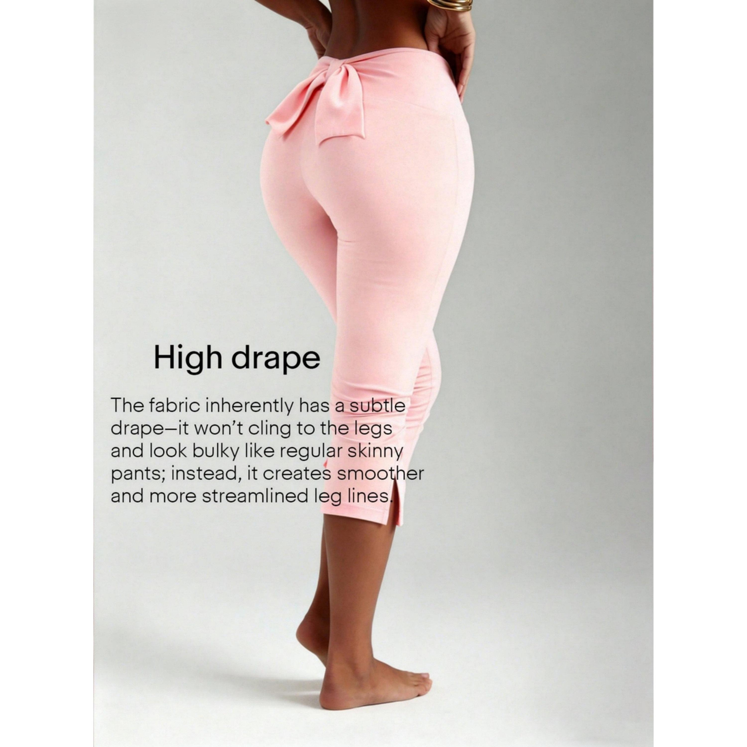 بنطال كابري بخصر عالٍ باللون الوردي-women-clothing-leggings-image-5