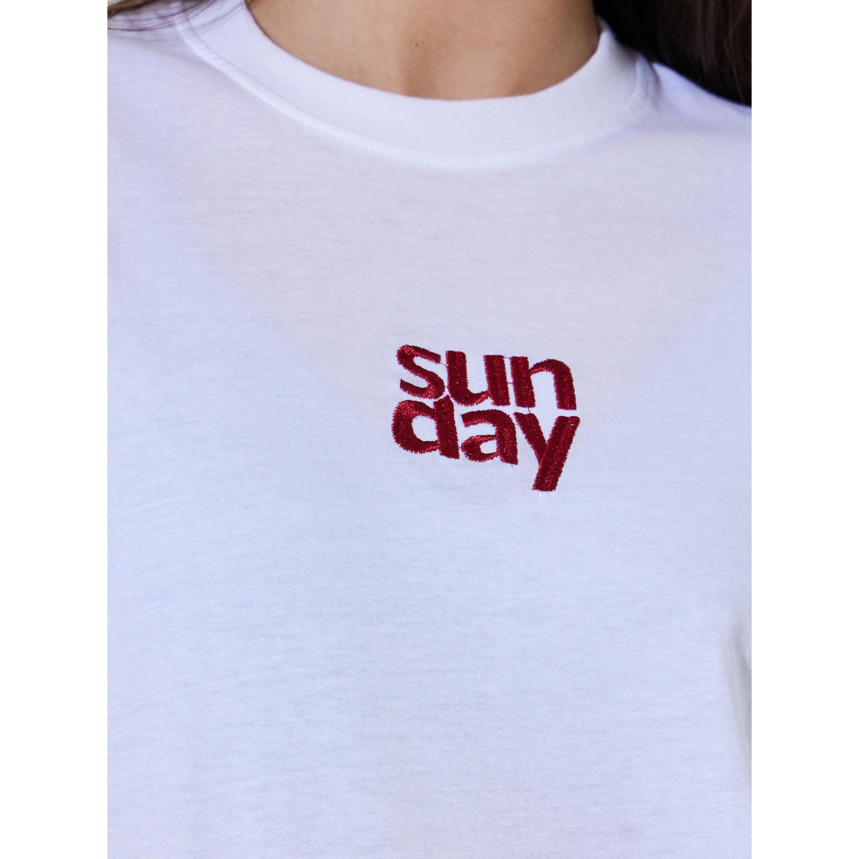 Styli White Embroidered Cotton Oversized T-Shirt-women-clothing-tshirts-image-5