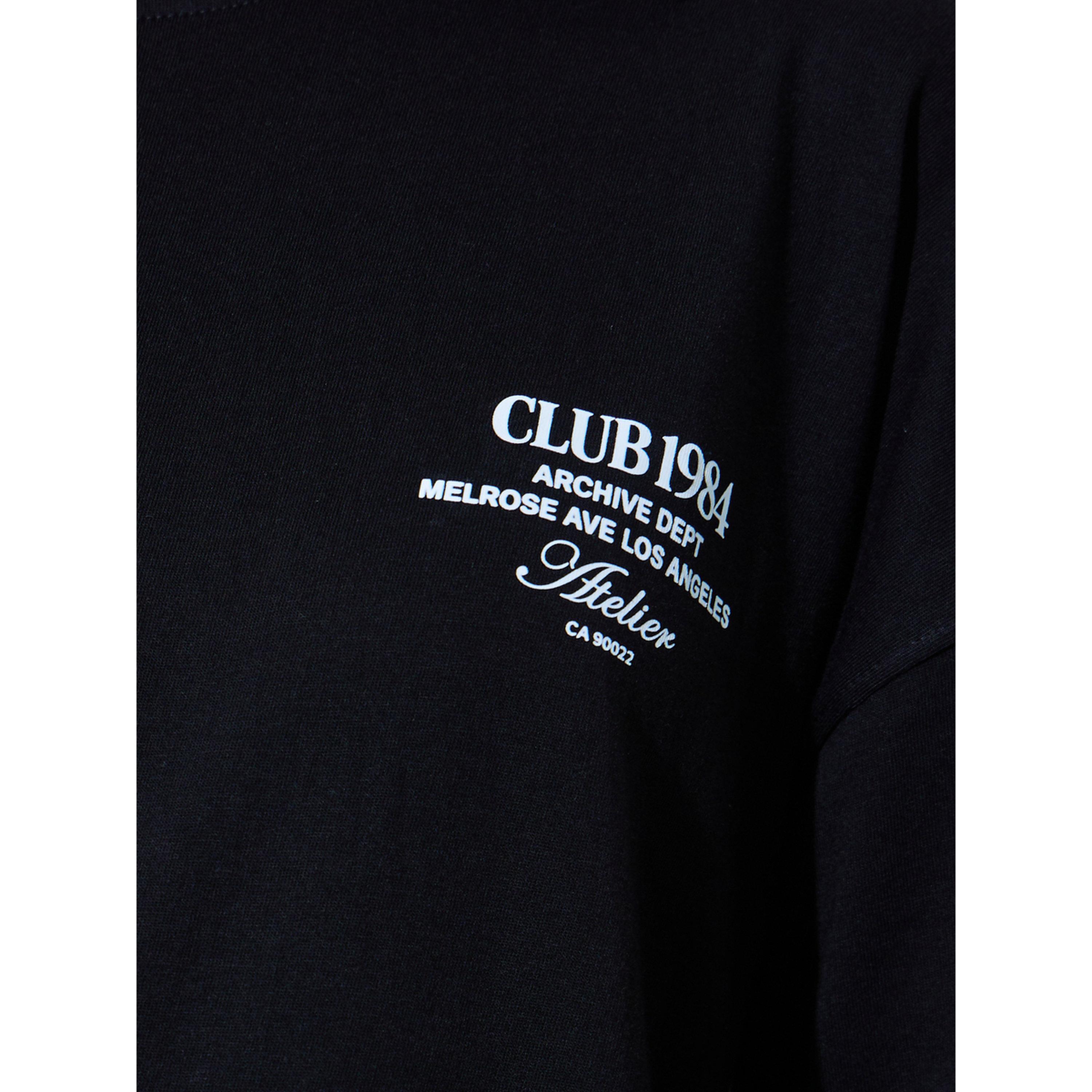 Styli Black Slogan Print Oversized T-Shirt-women-clothing-tshirts-image-5