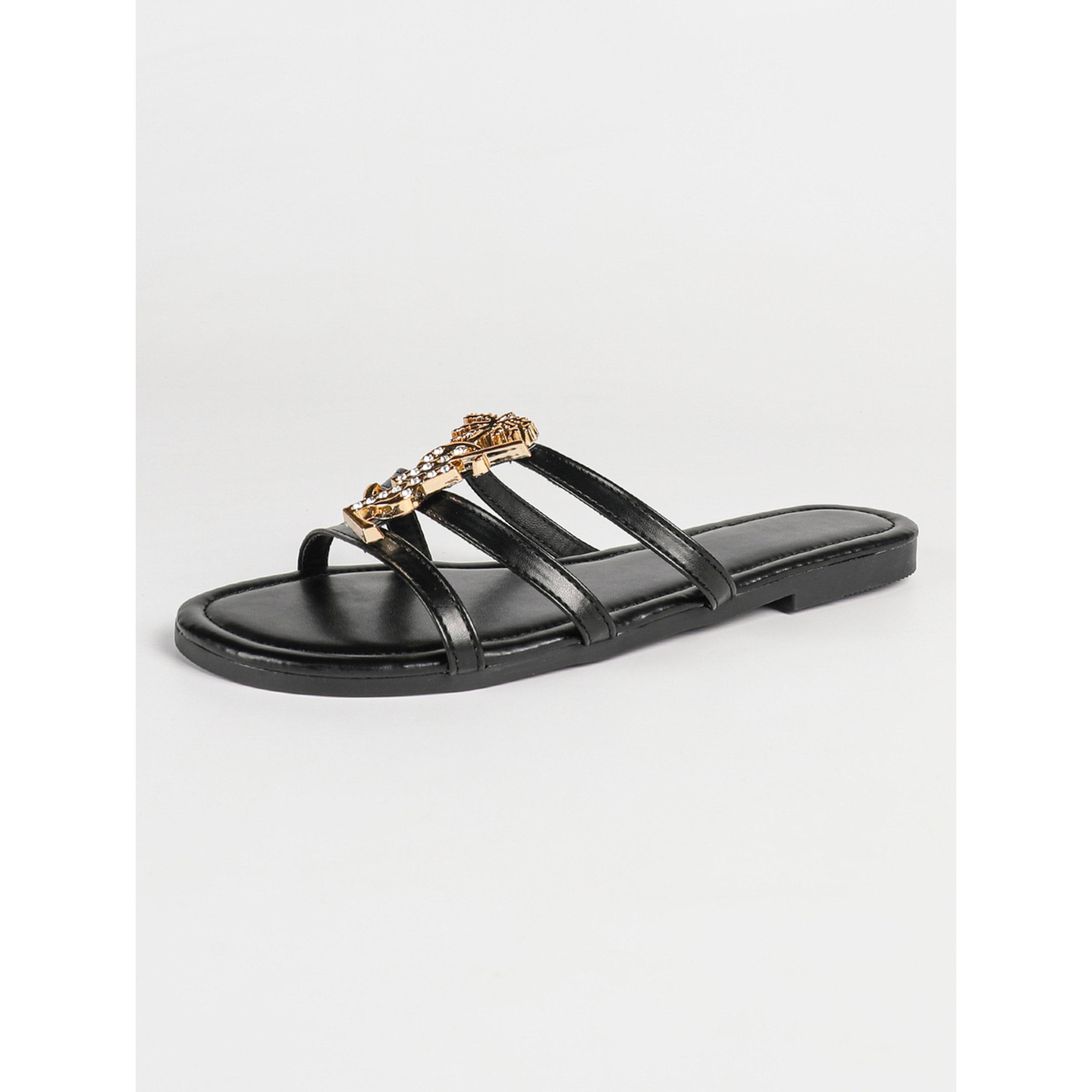 صندل فلات مزين-women-shoes-sandals-flats-image-1