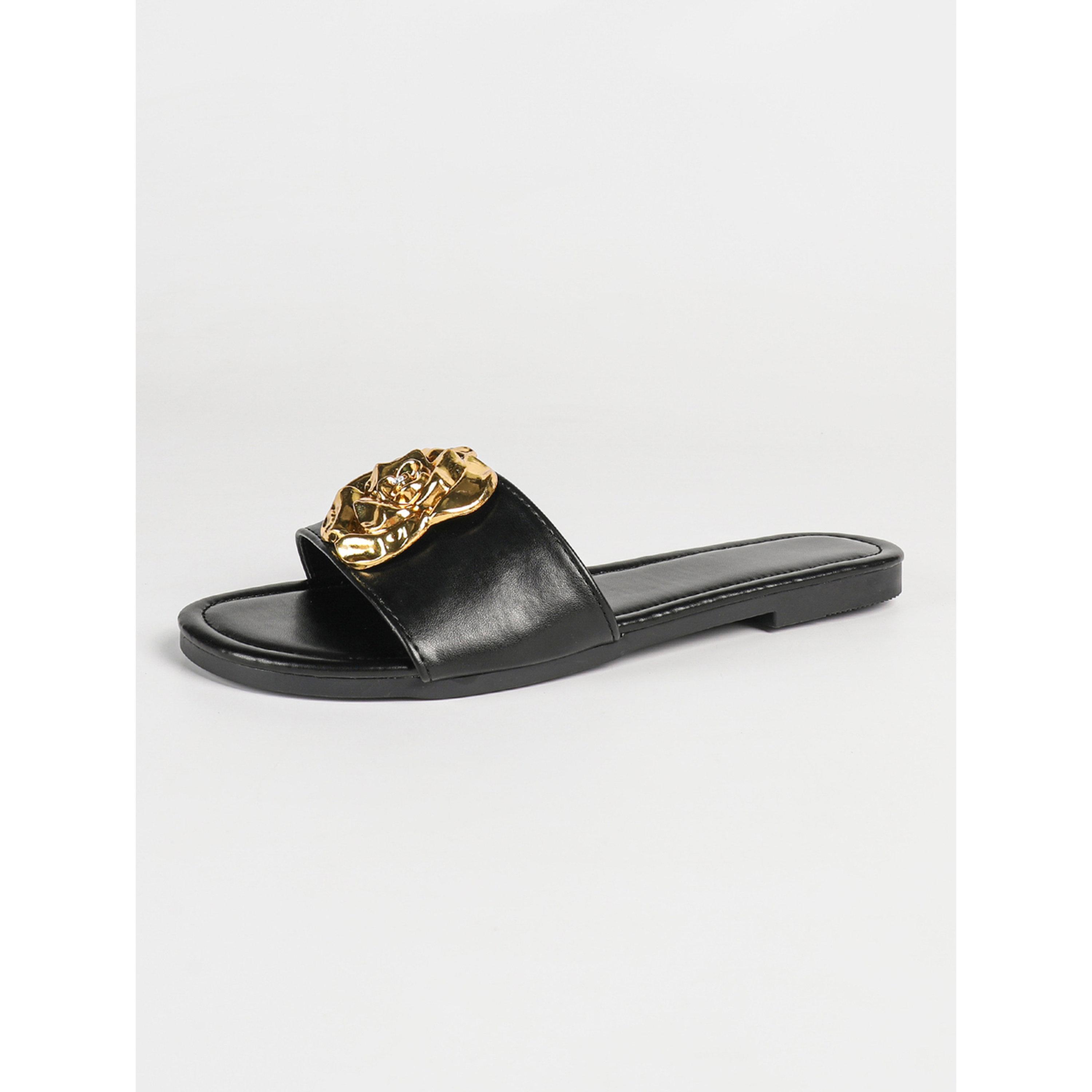 صندل فلات بتزيين زهرة-women-shoes-sandals-flats-image-1